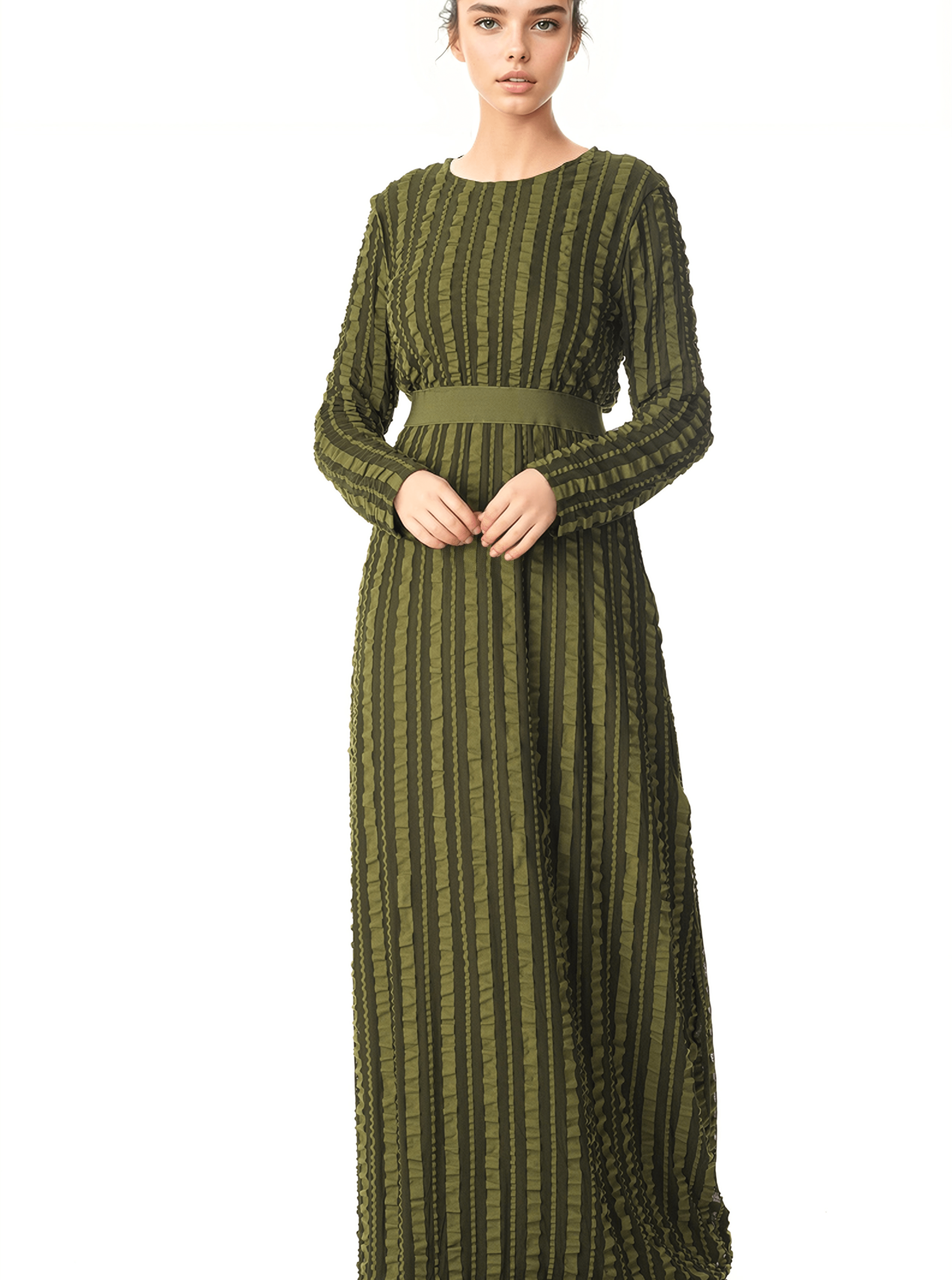 Too Cute ruffle mania maxi dress Kabayare