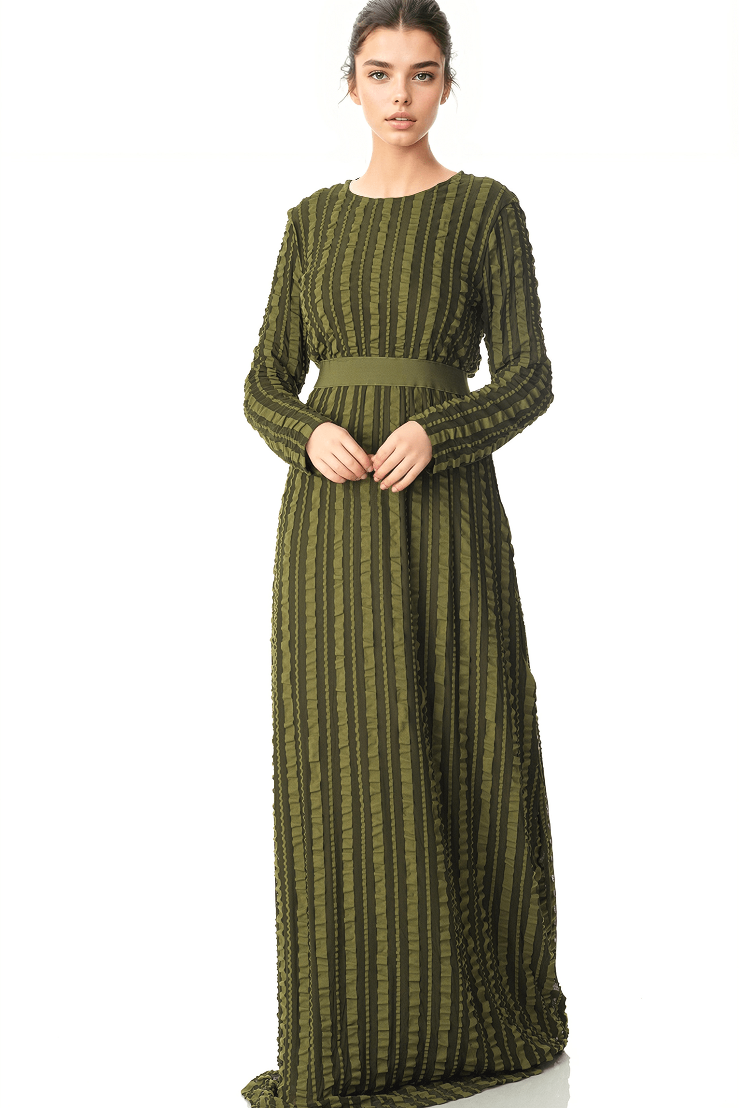 Too Cute ruffle mania maxi dress Kabayare