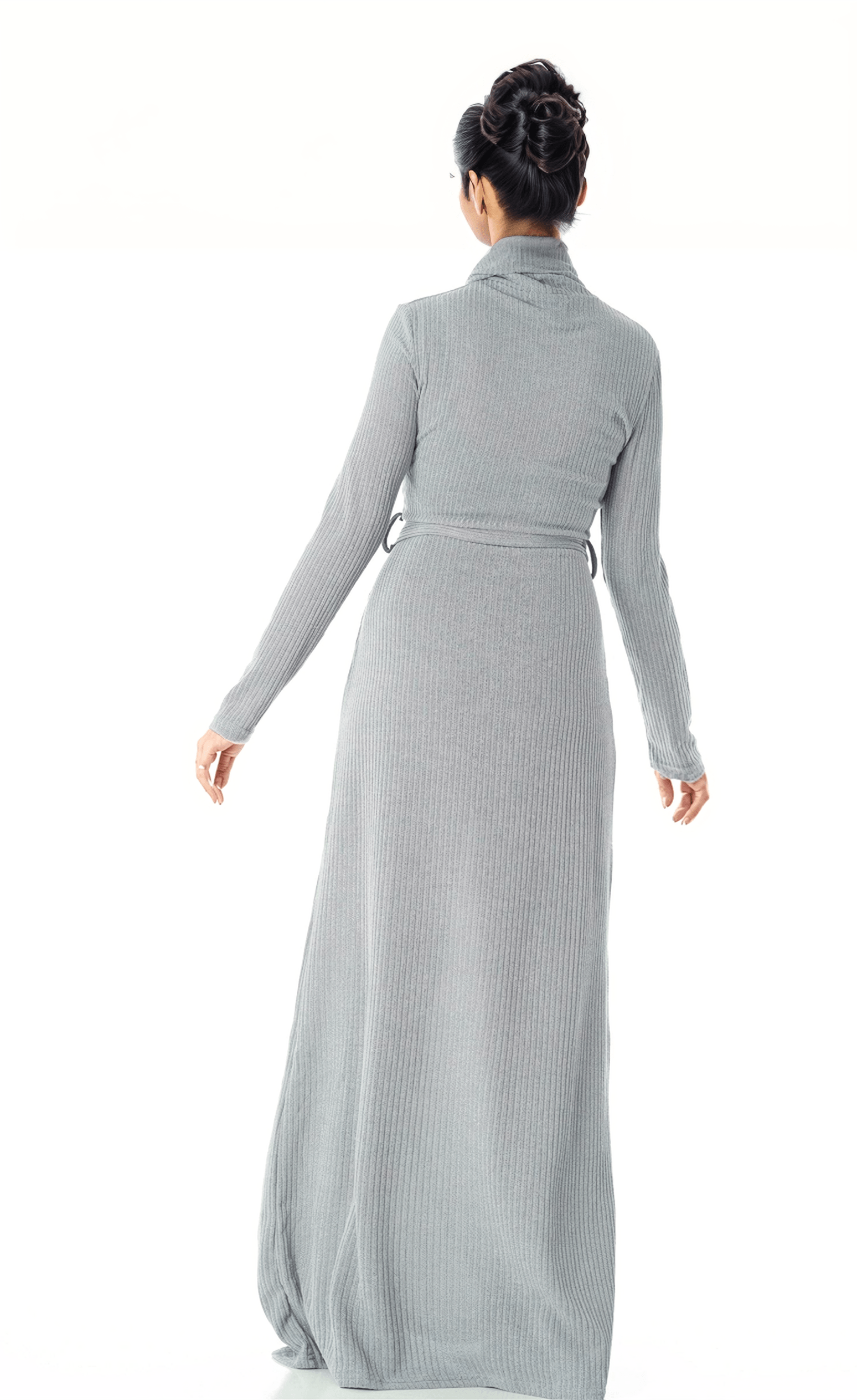 Turtleneck ribbed maxi dress Kabayare