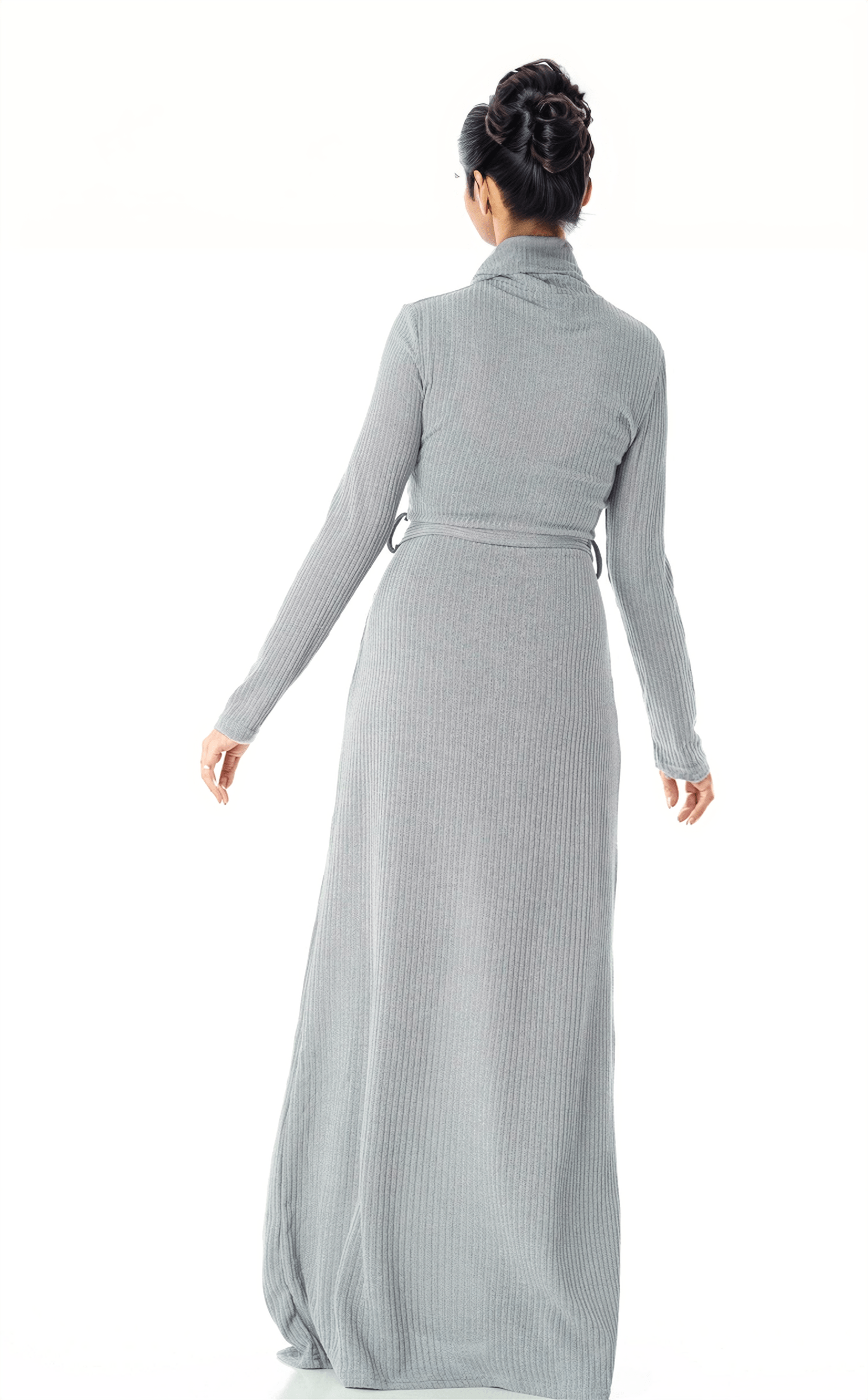 Turtleneck ribbed maxi dress Kabayare