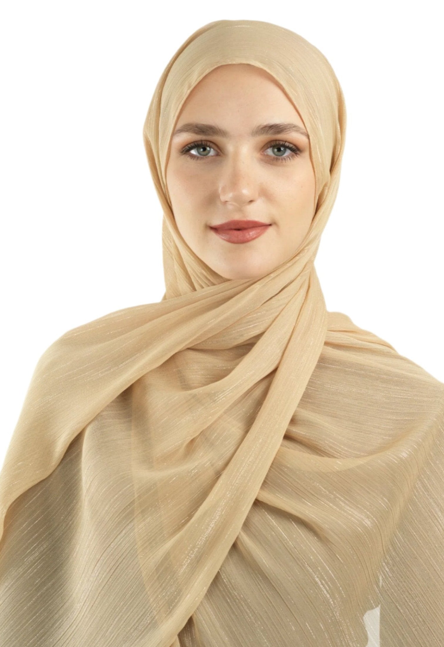 vanilla Lovely dana shimmer Chiffon hijab Kabayare