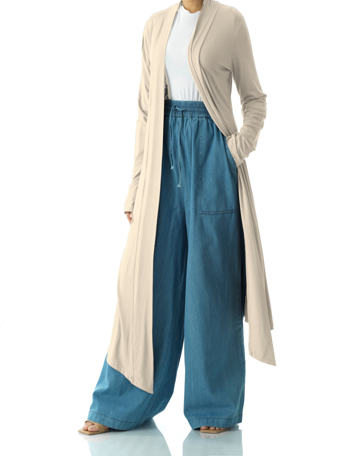 Vanilla Super Soft Amira Jersey Cardigan Kabayare