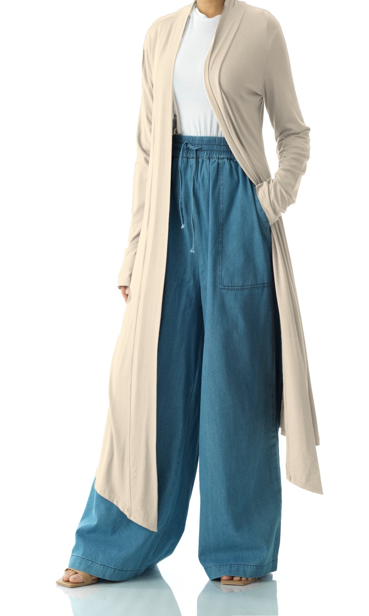 Vanilla Super Soft Amira Jersey Cardigan Kabayare