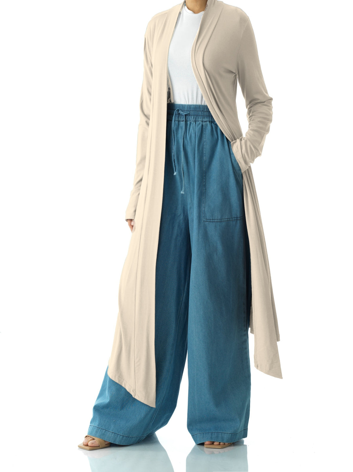 Vanilla Super Soft Amira Jersey Cardigan Kabayare