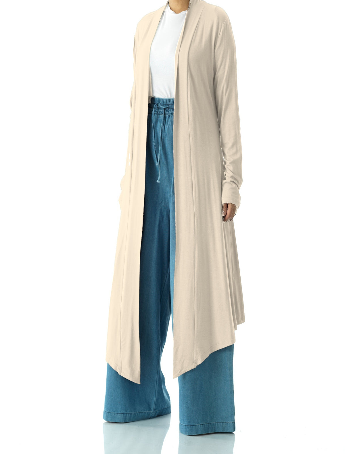 Vanilla Super Soft Amira Jersey Cardigan Kabayare