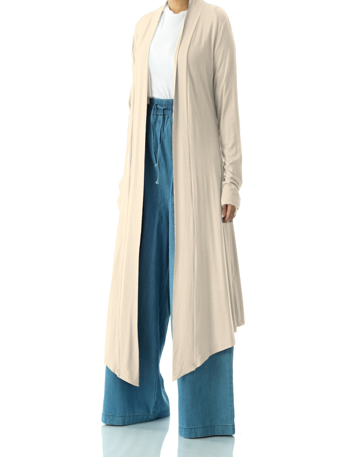 Vanilla Super Soft Amira Jersey Cardigan Kabayare