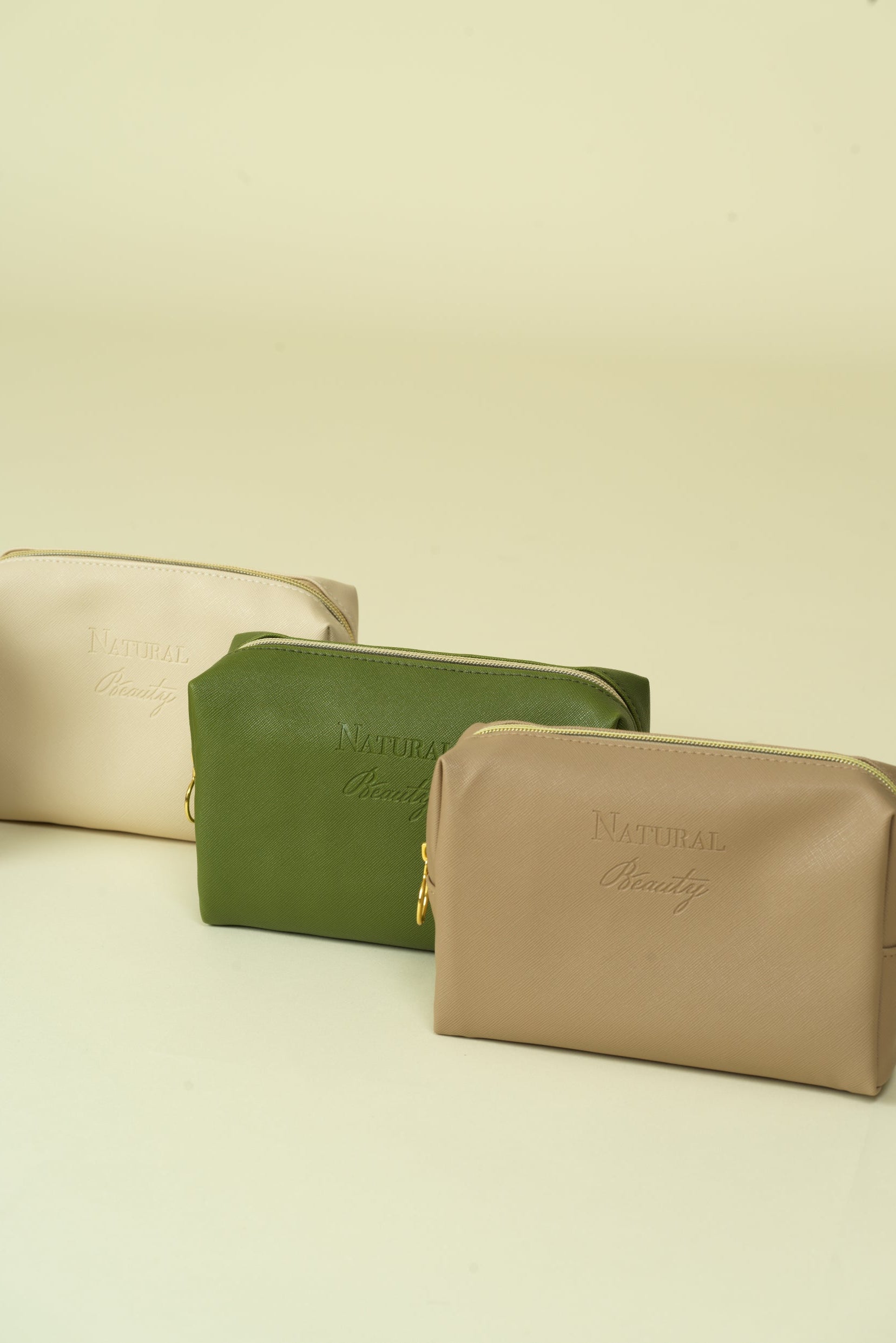 Vegan PU Leather Cosmetic mini travel Bag Monsun Beauty
