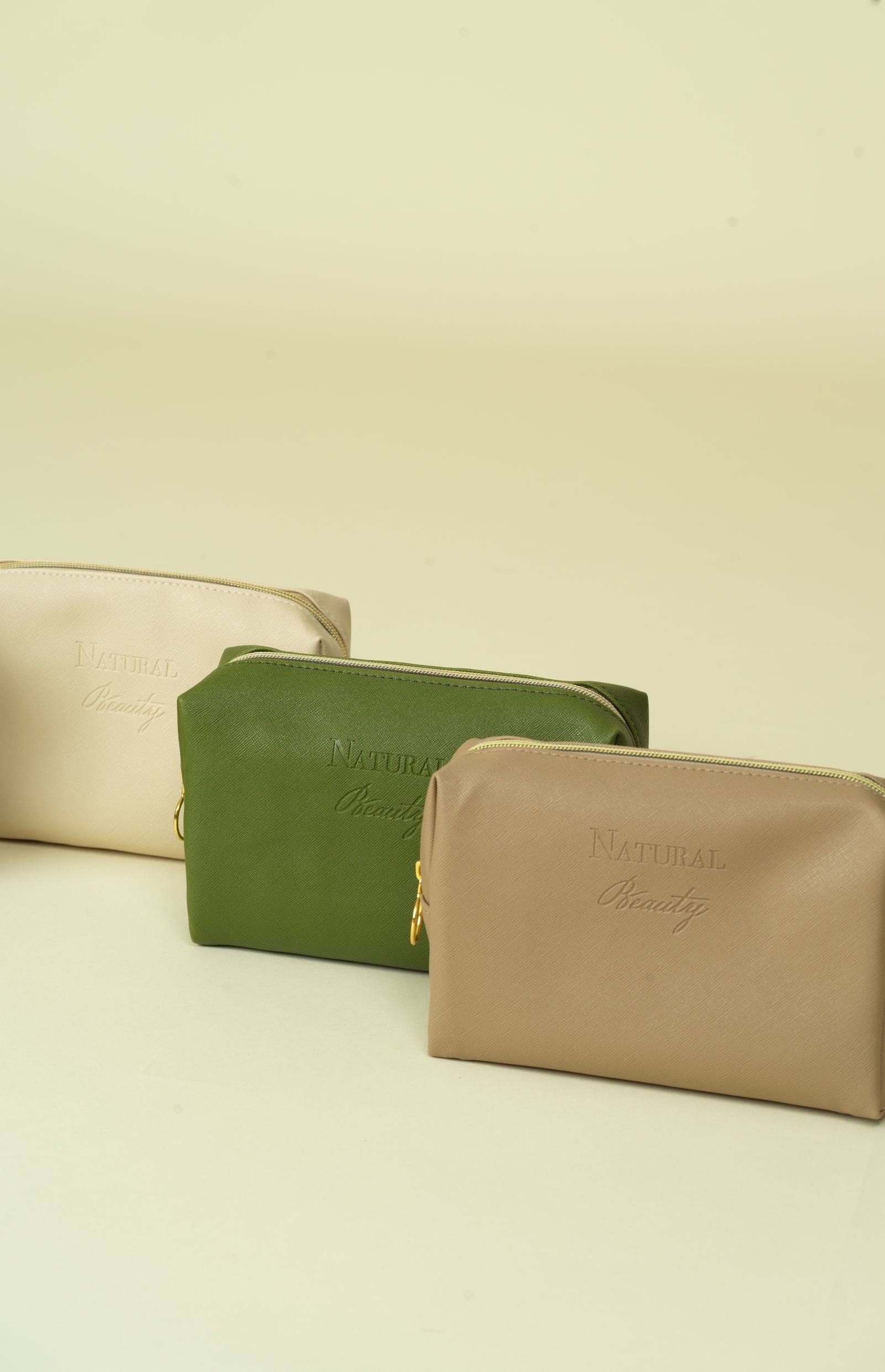 Vegan PU Leather Cosmetic mini travel Bag Monsun Beauty