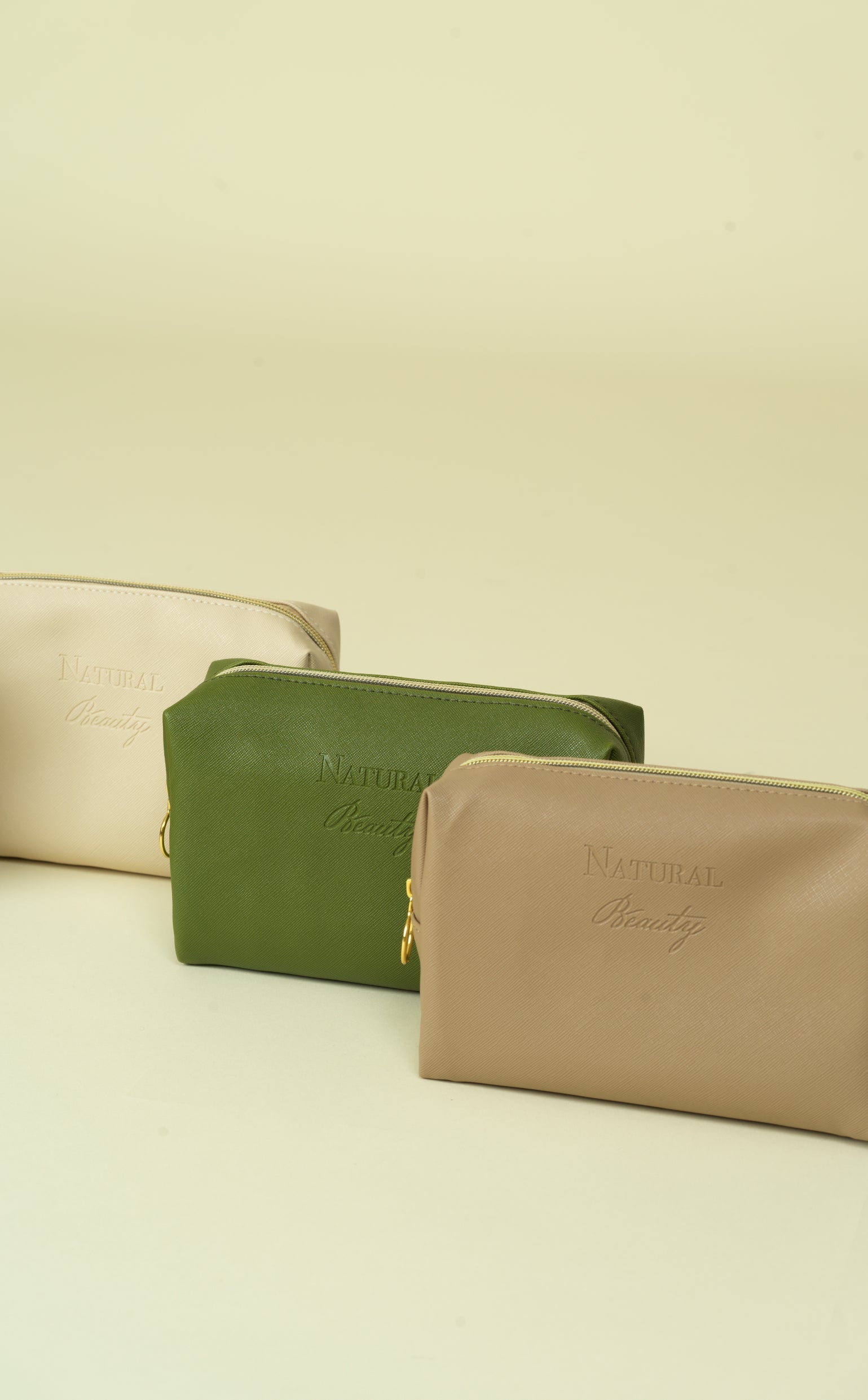 Vegan PU Leather Cosmetic mini travel Bag Monsun Beauty