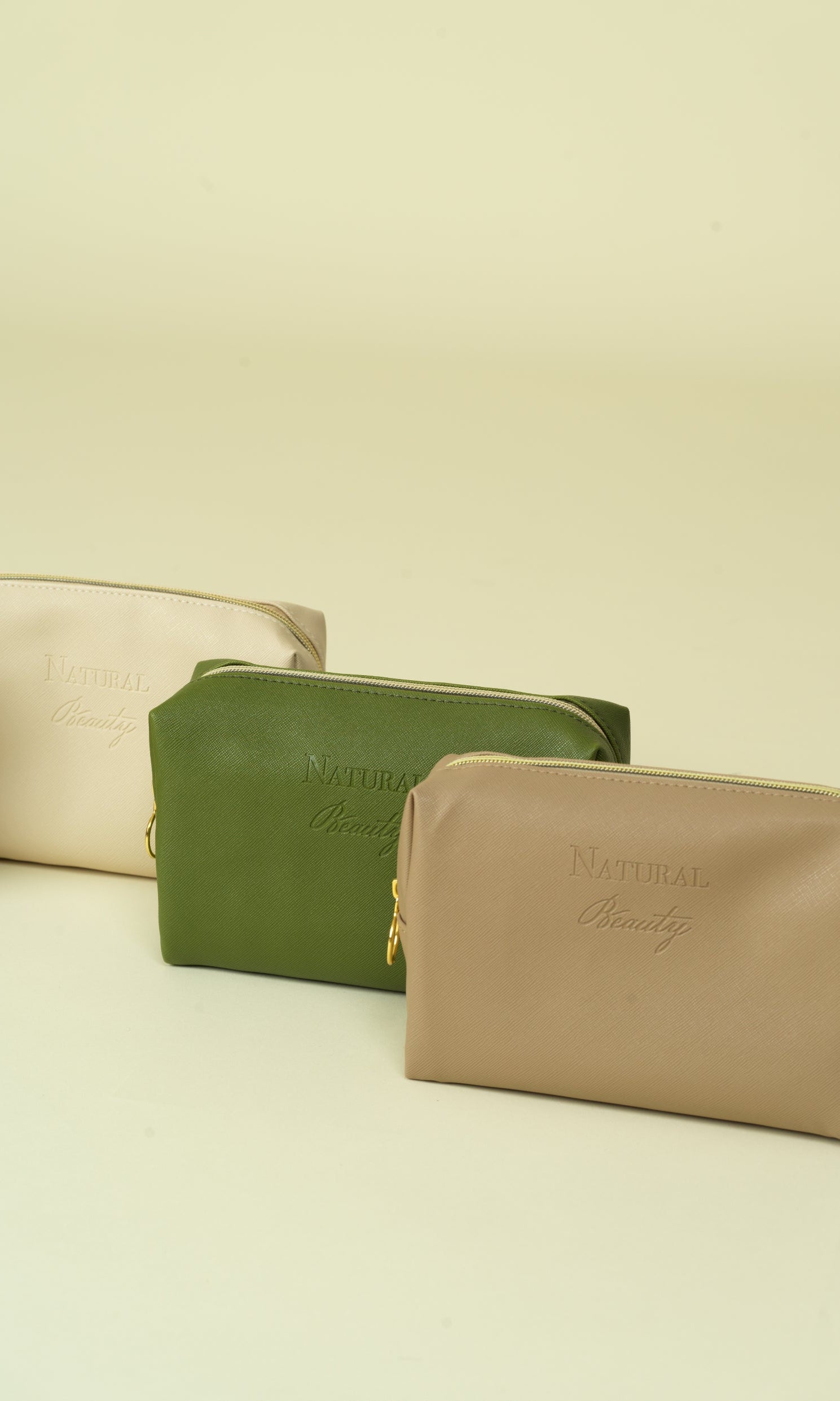 Vegan PU Leather Cosmetic mini travel Bag Monsun Beauty