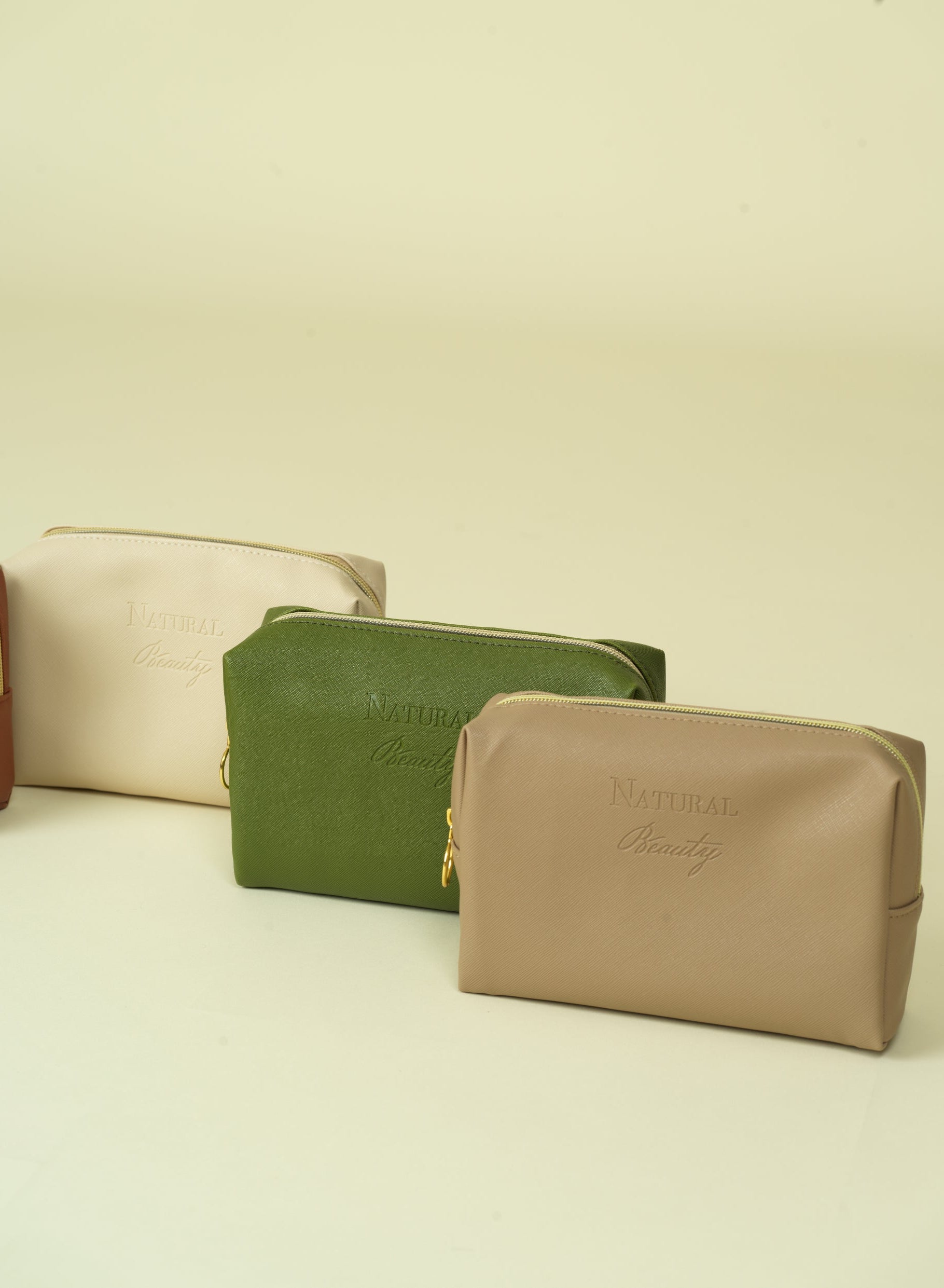 Vegan PU Leather Cosmetic mini travel Bag Monsun Beauty