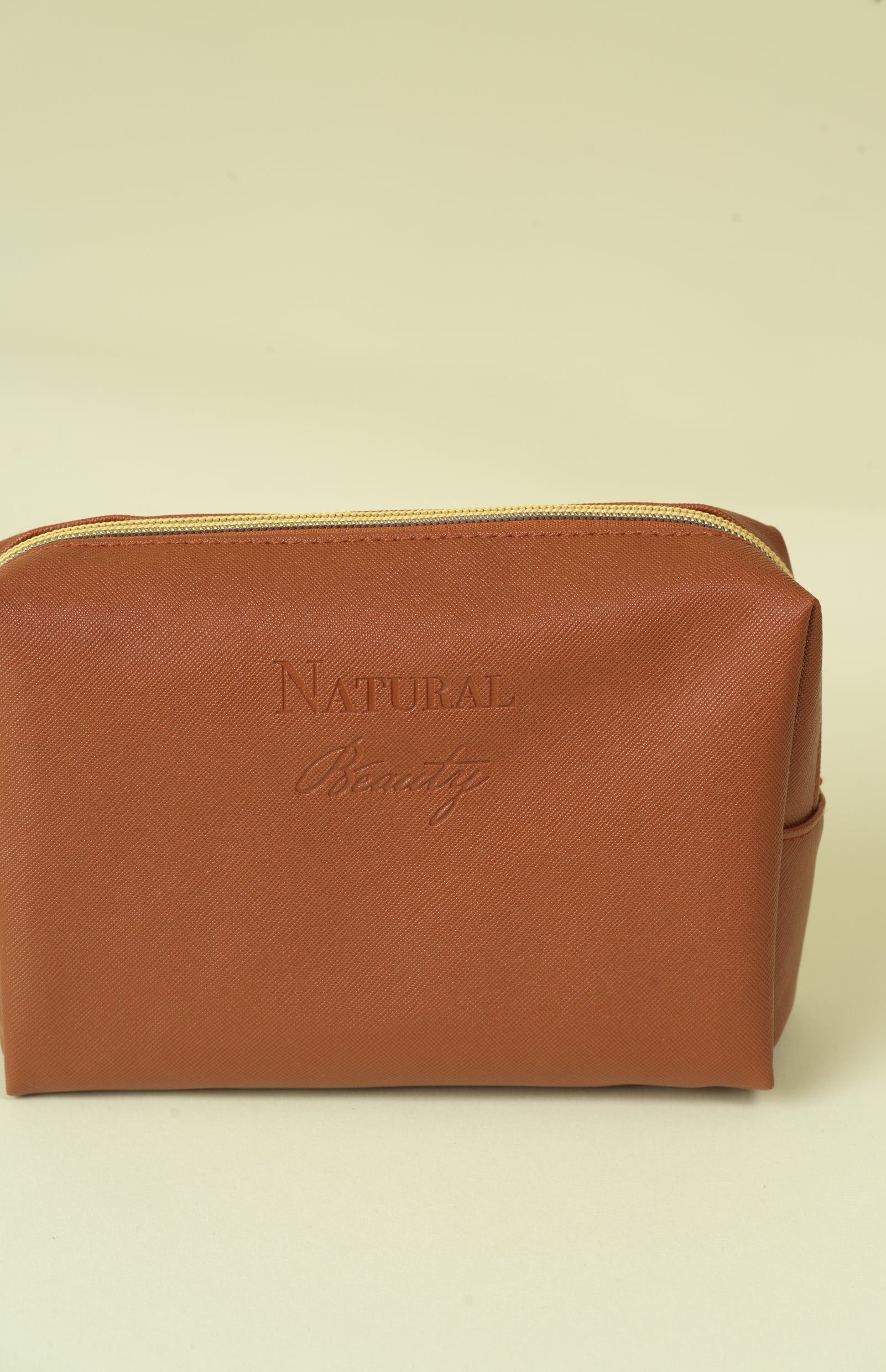 Vegan PU Leather Cosmetic mini travel Bag Monsun Beauty