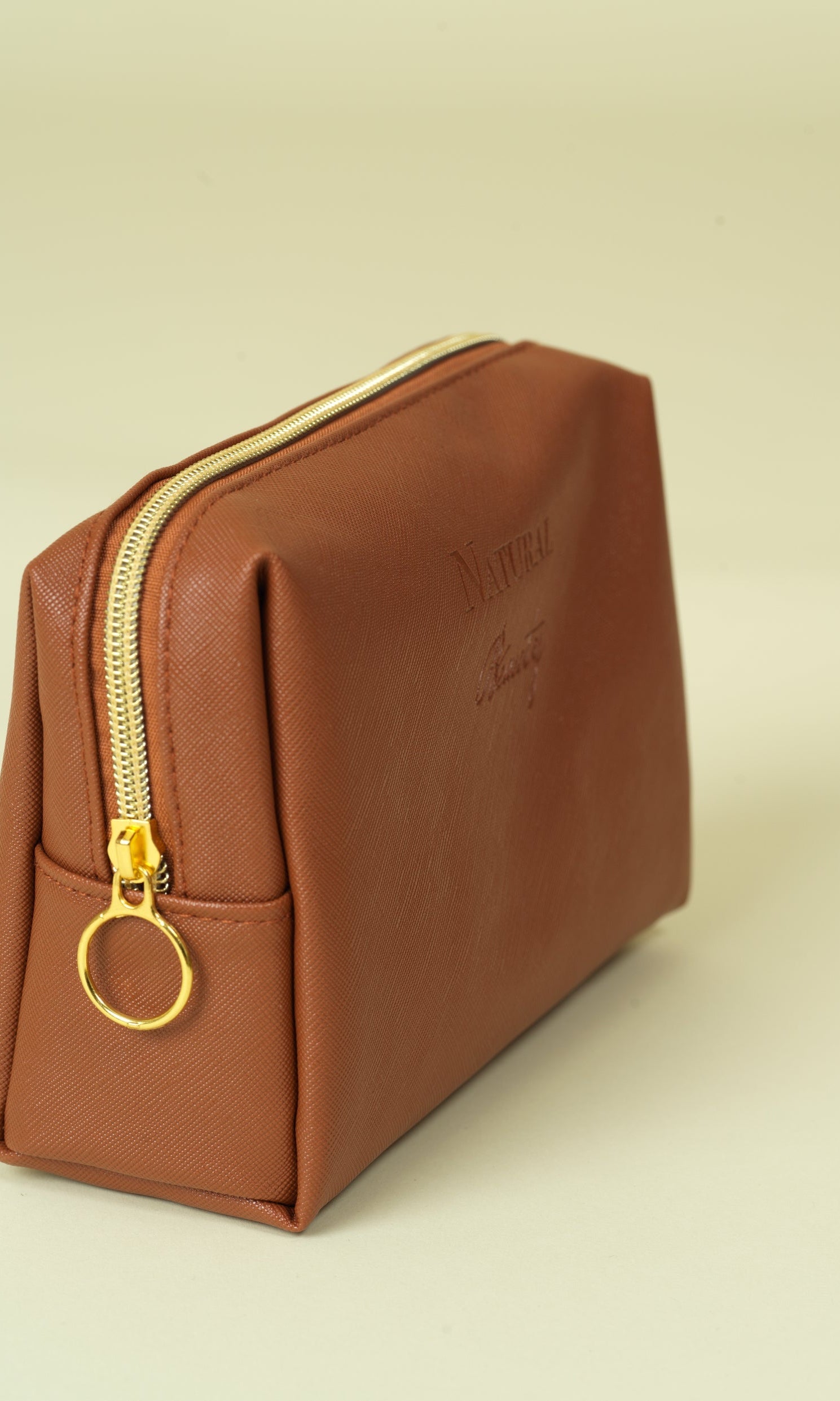 Vegan PU Leather Cosmetic mini travel Bag Monsun Beauty