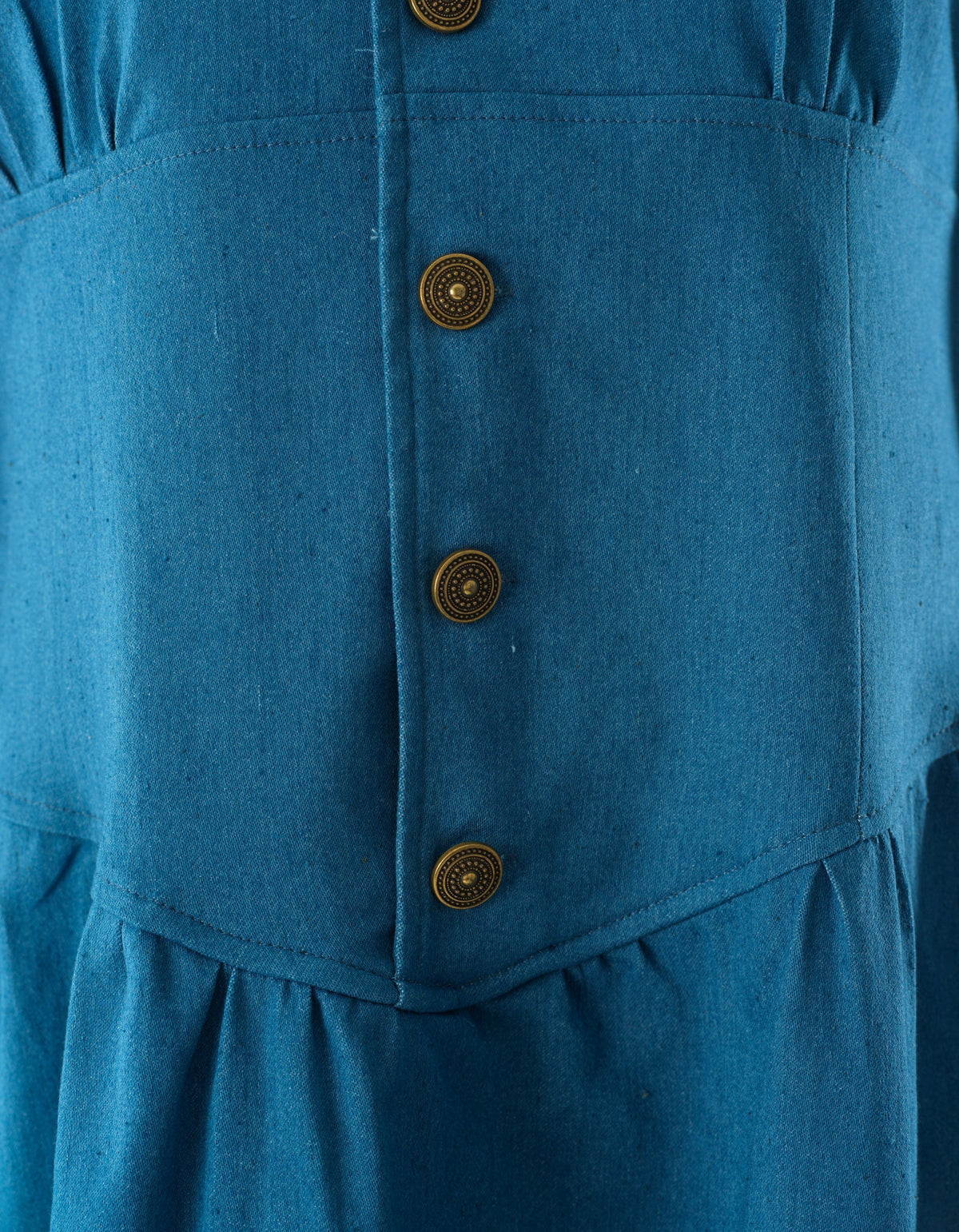 Vintage moments denim maxi dress Kabayare
