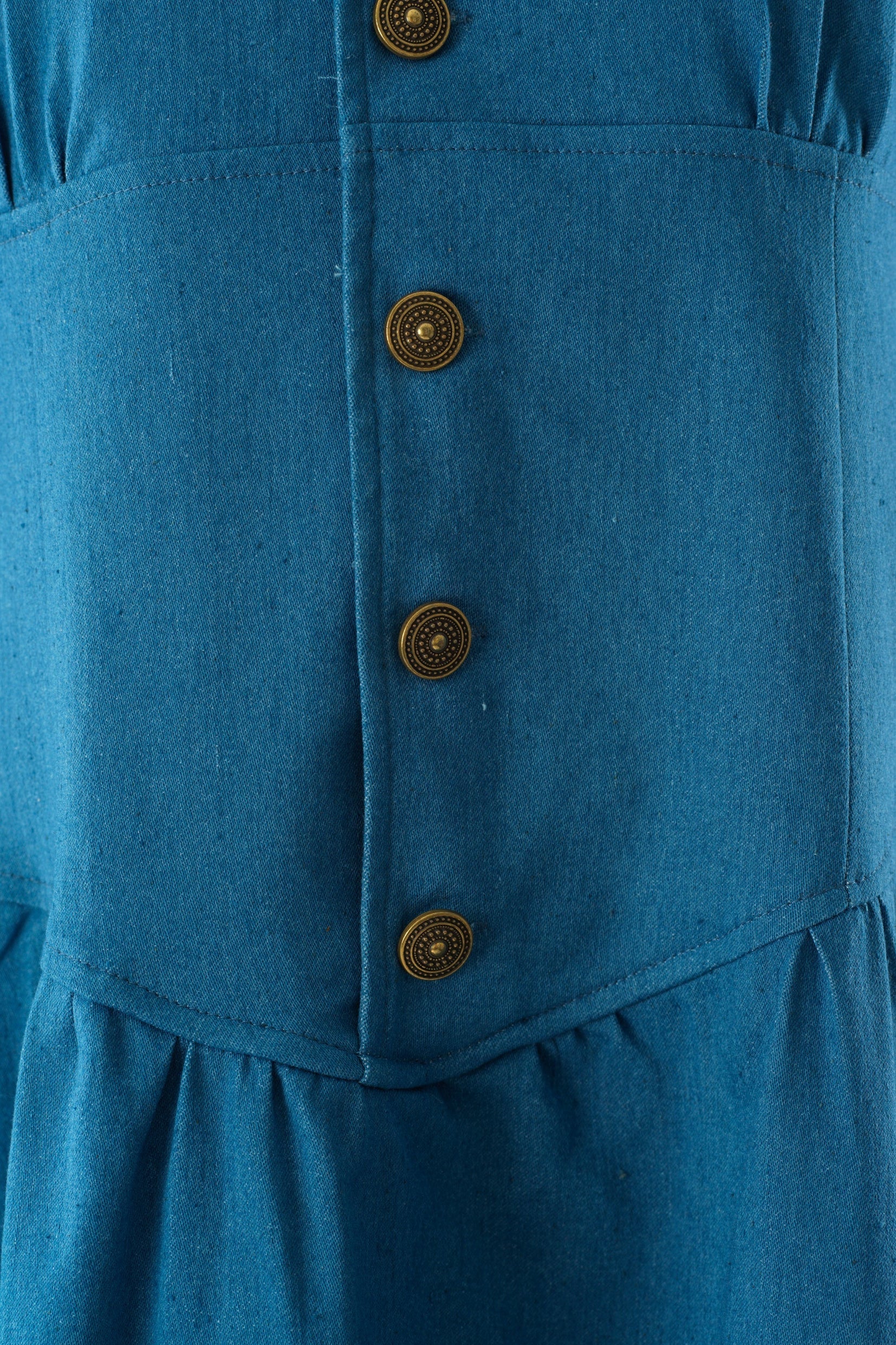 Vintage moments denim maxi dress Kabayare