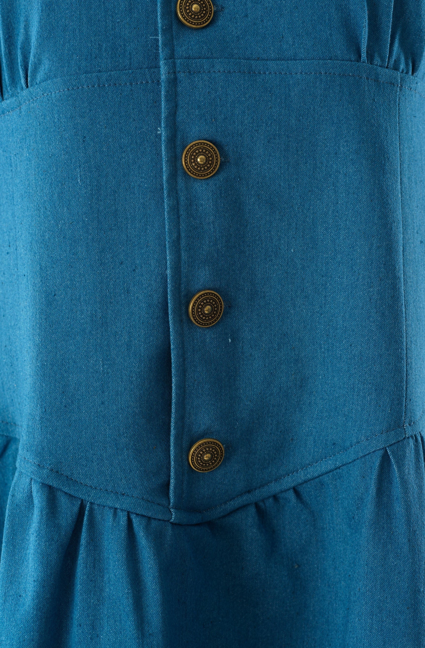 Vintage moments denim maxi dress Kabayare