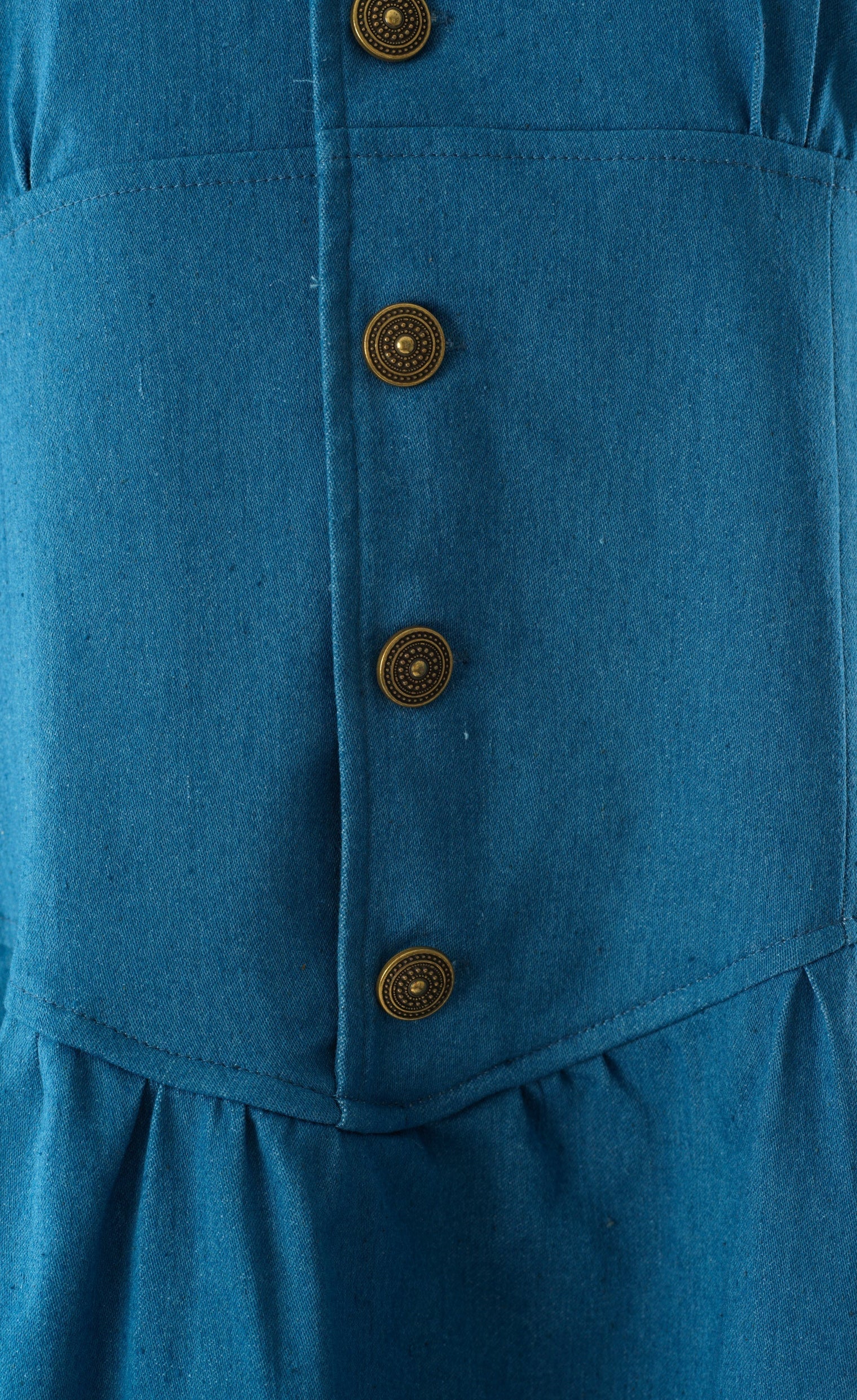 Vintage moments denim maxi dress Kabayare