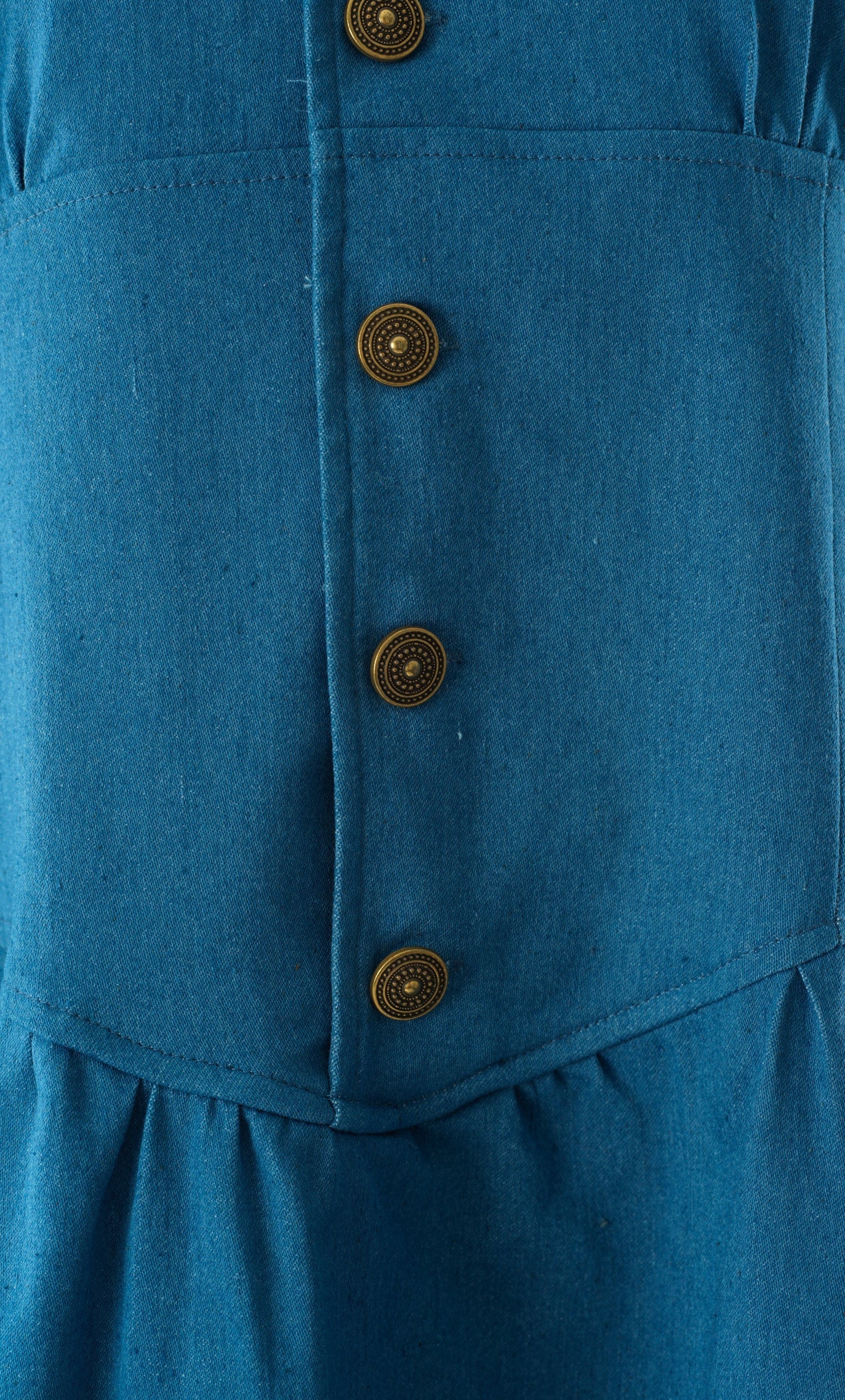 Vintage moments denim maxi dress Kabayare