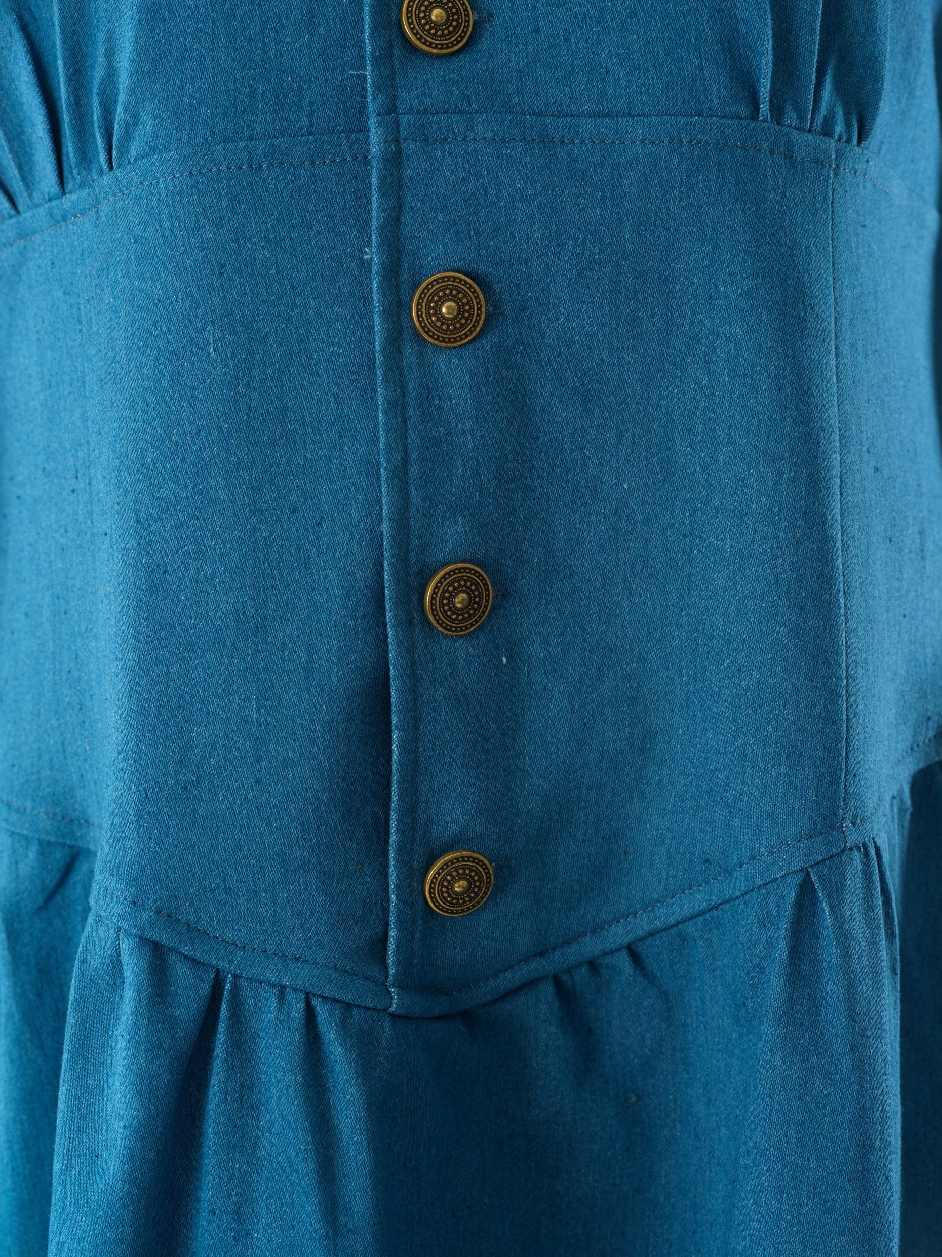 Vintage moments denim maxi dress Kabayare