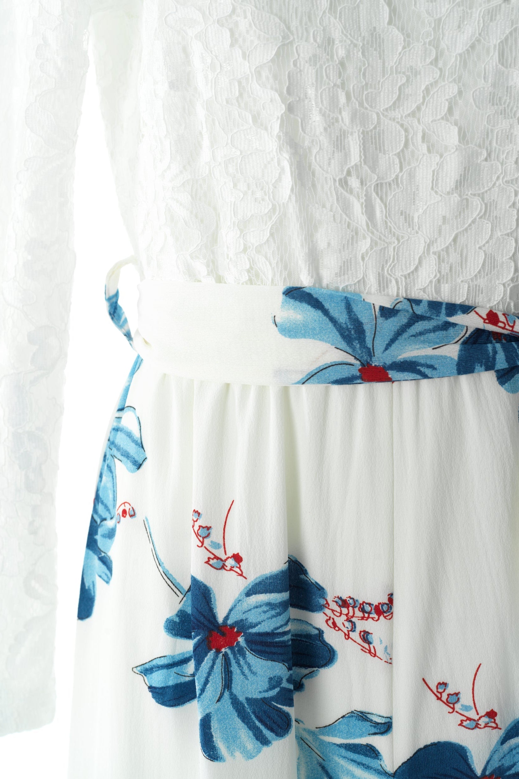 White and Blue floral jumpsuits Kabayare