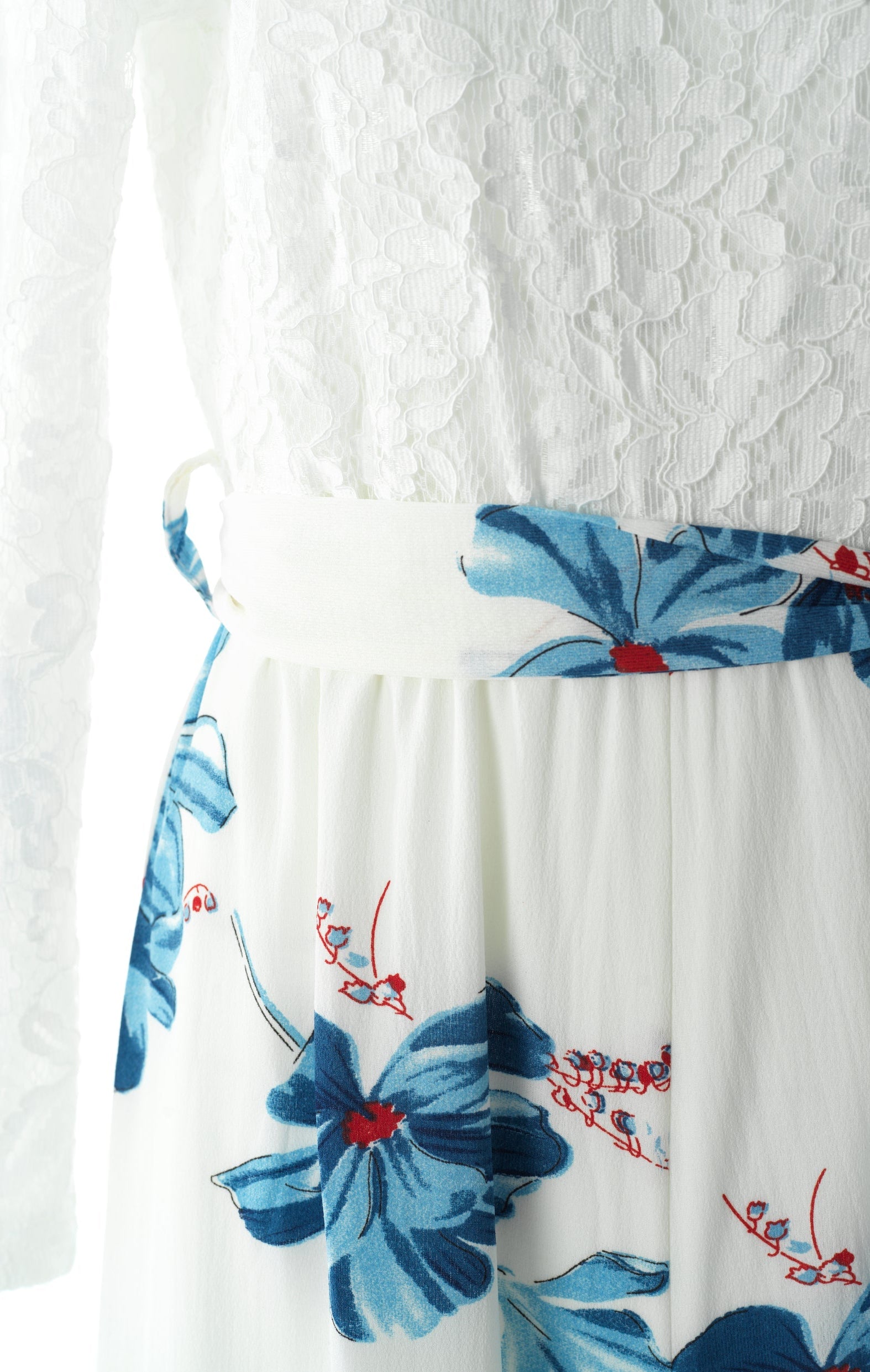 White and Blue floral jumpsuits Kabayare