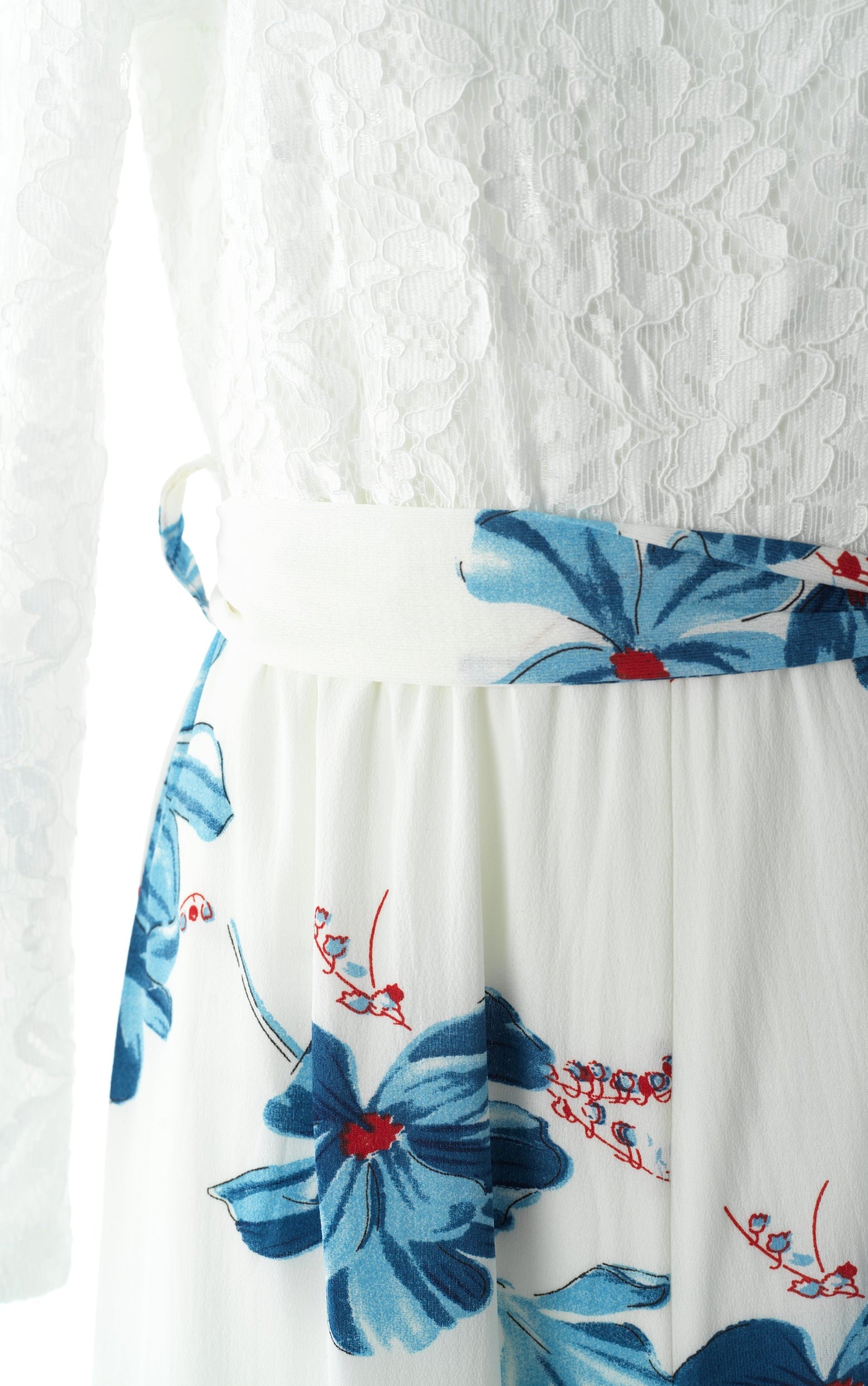 White and Blue floral jumpsuits Kabayare