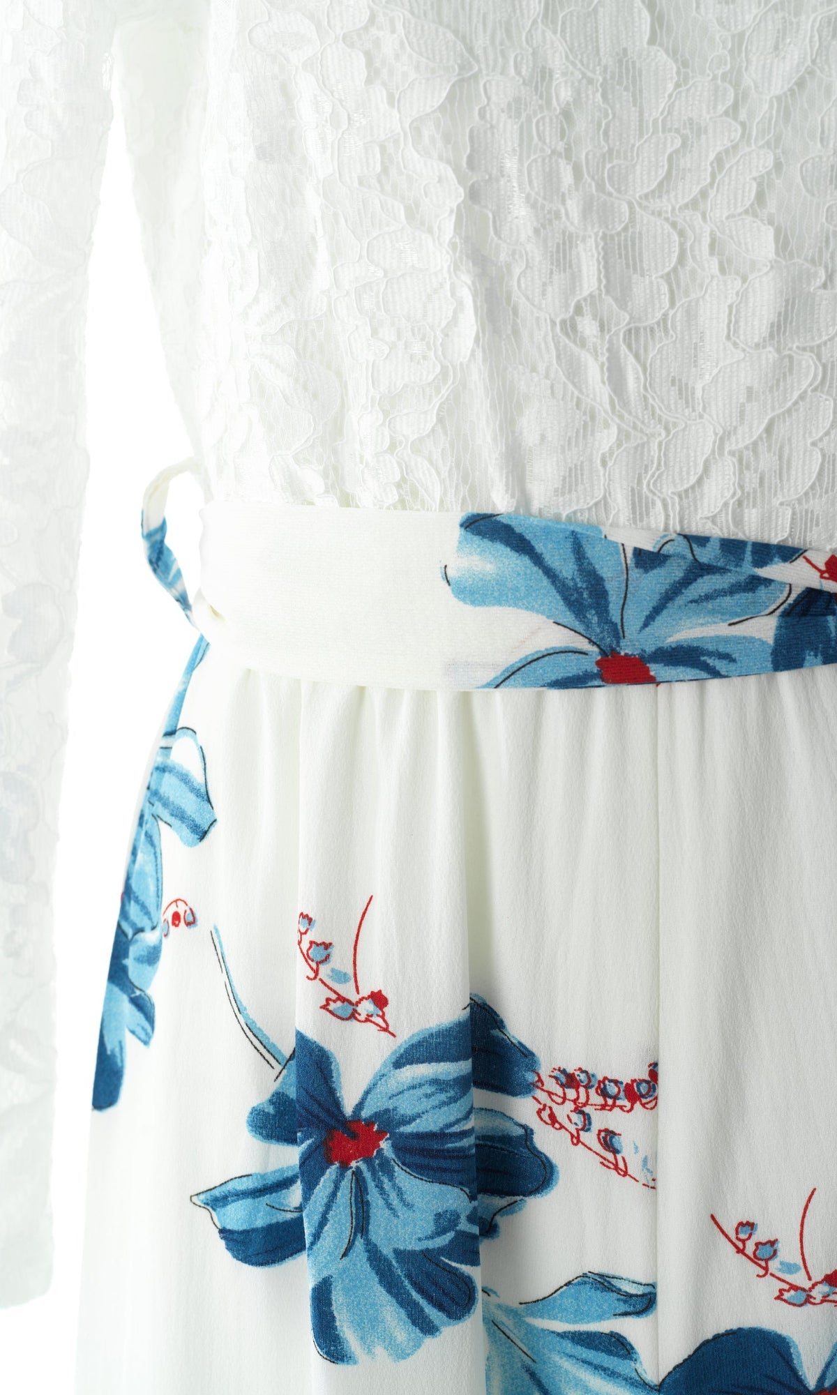 White and Blue floral jumpsuits Kabayare