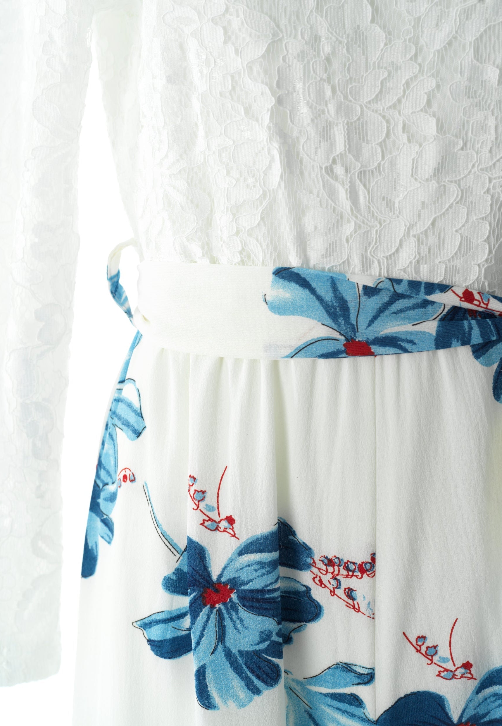 White and Blue floral jumpsuits Kabayare