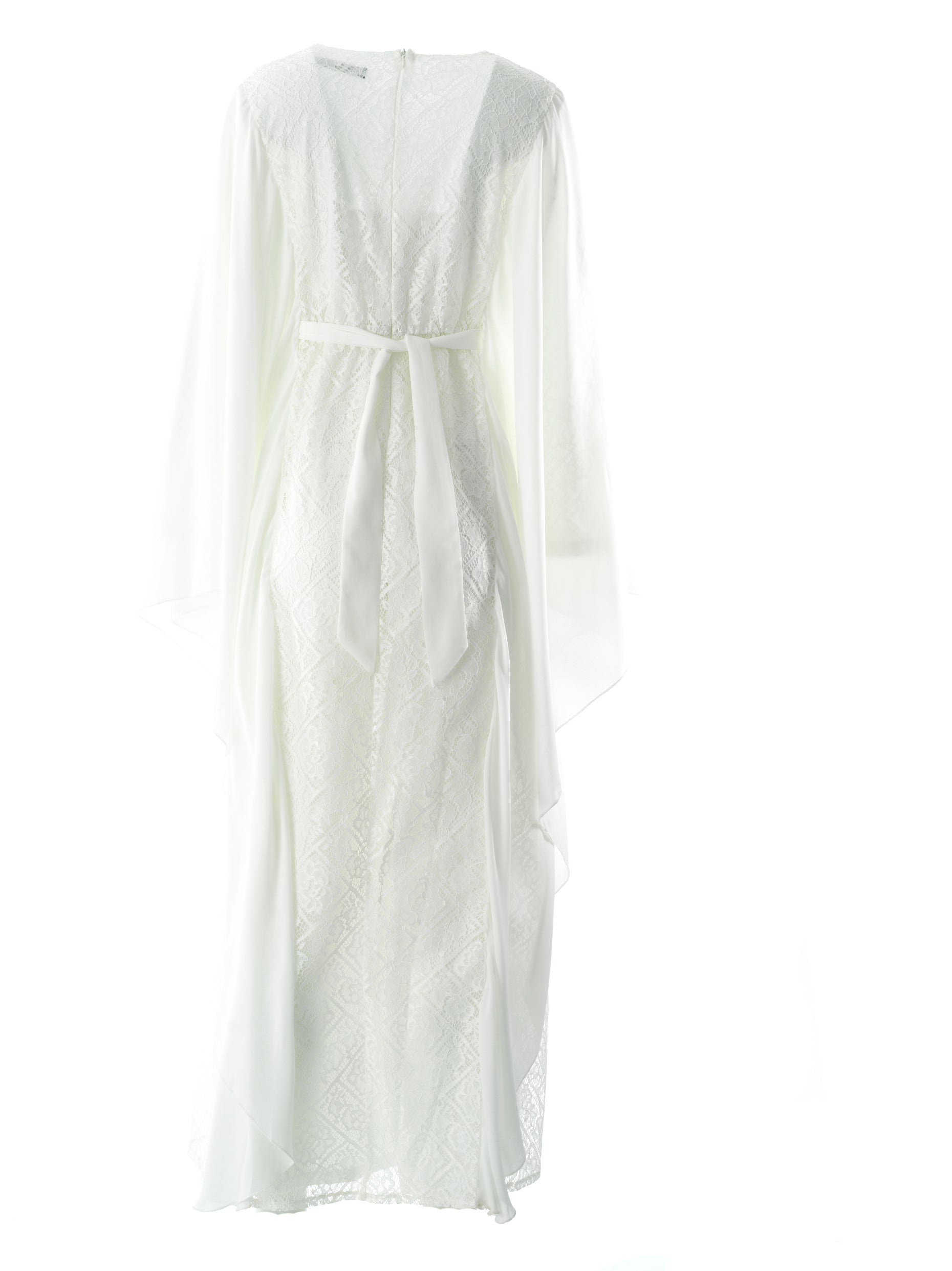 white butterfly Chiffon abaya Kabayare