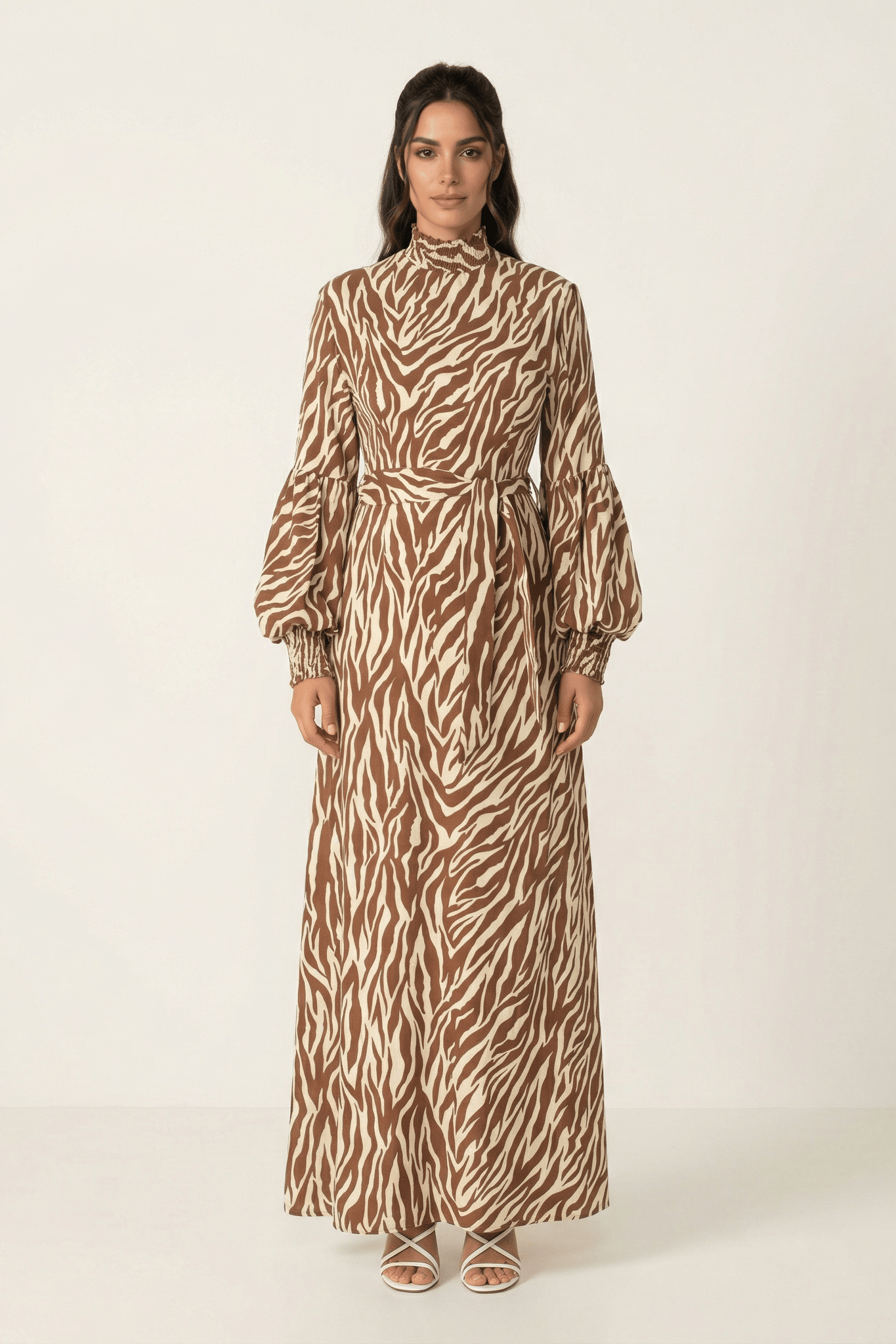 Wild Zebra Print maxi dress Kabayare