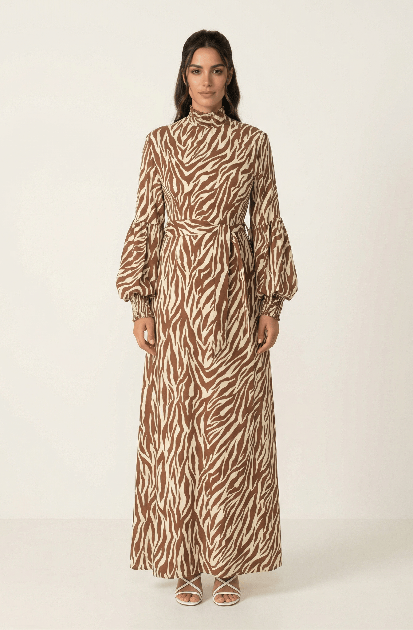 Wild Zebra Print maxi dress Kabayare