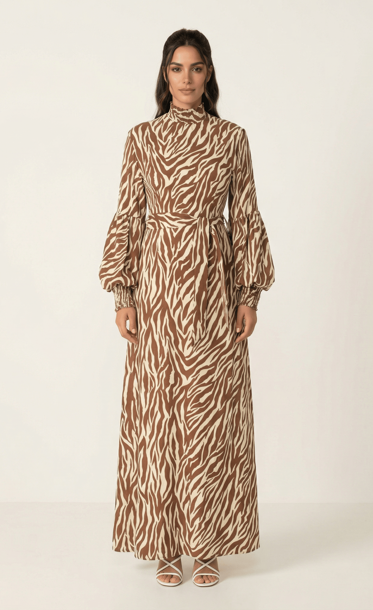 Wild Zebra Print maxi dress Kabayare