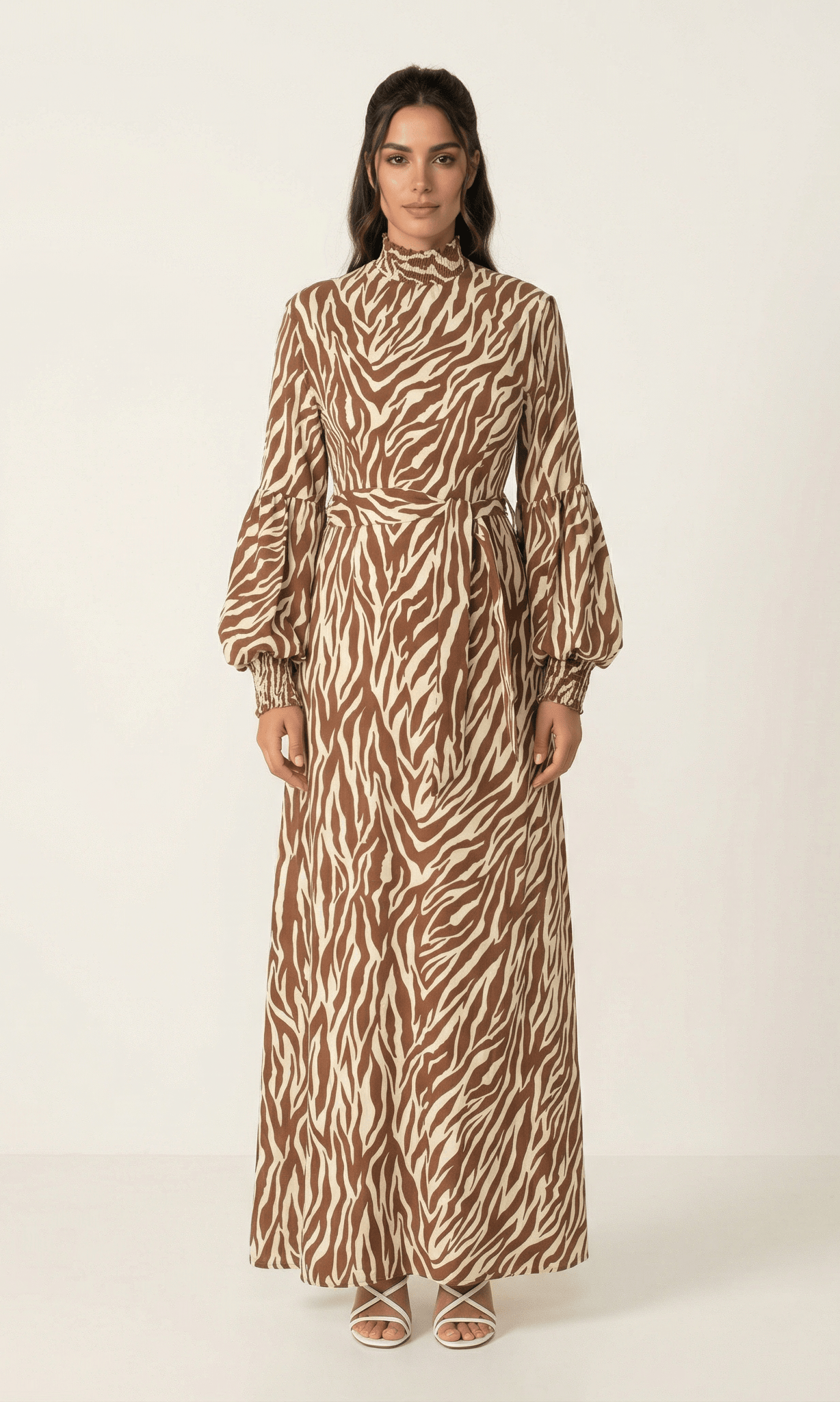 Wild Zebra Print maxi dress Kabayare