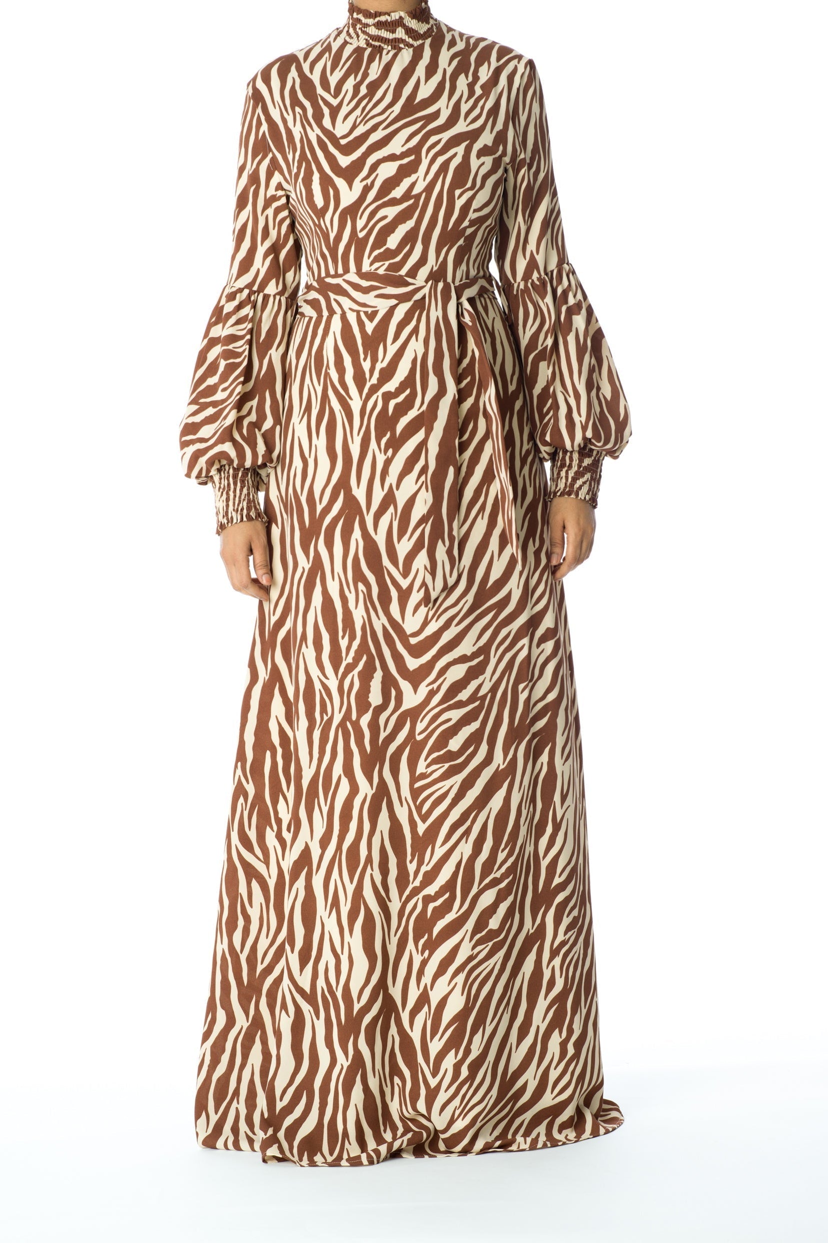 Wild Zebra Print maxi dress Kabayare