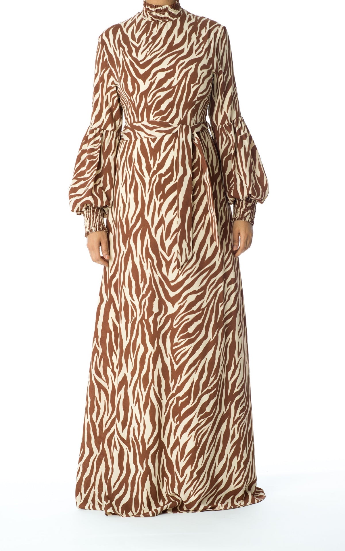 Wild Zebra Print maxi dress Kabayare