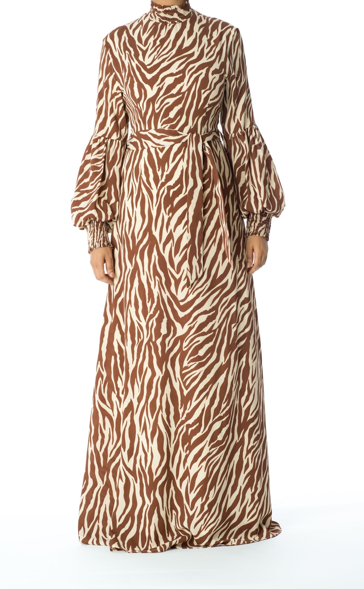Wild Zebra Print maxi dress Kabayare