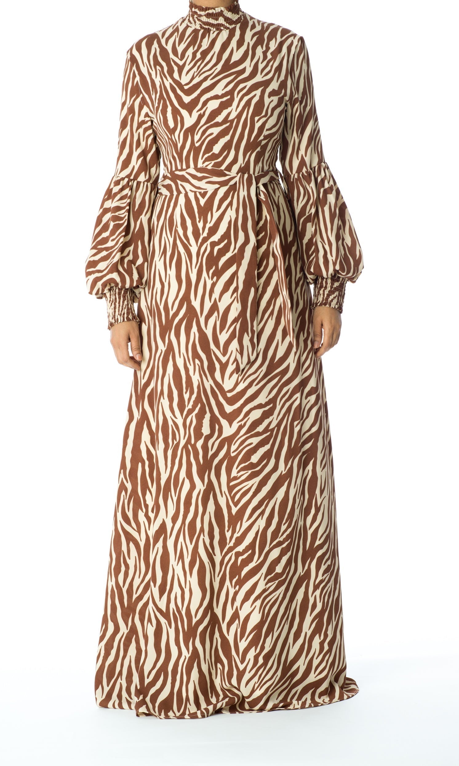 Wild Zebra Print maxi dress Kabayare