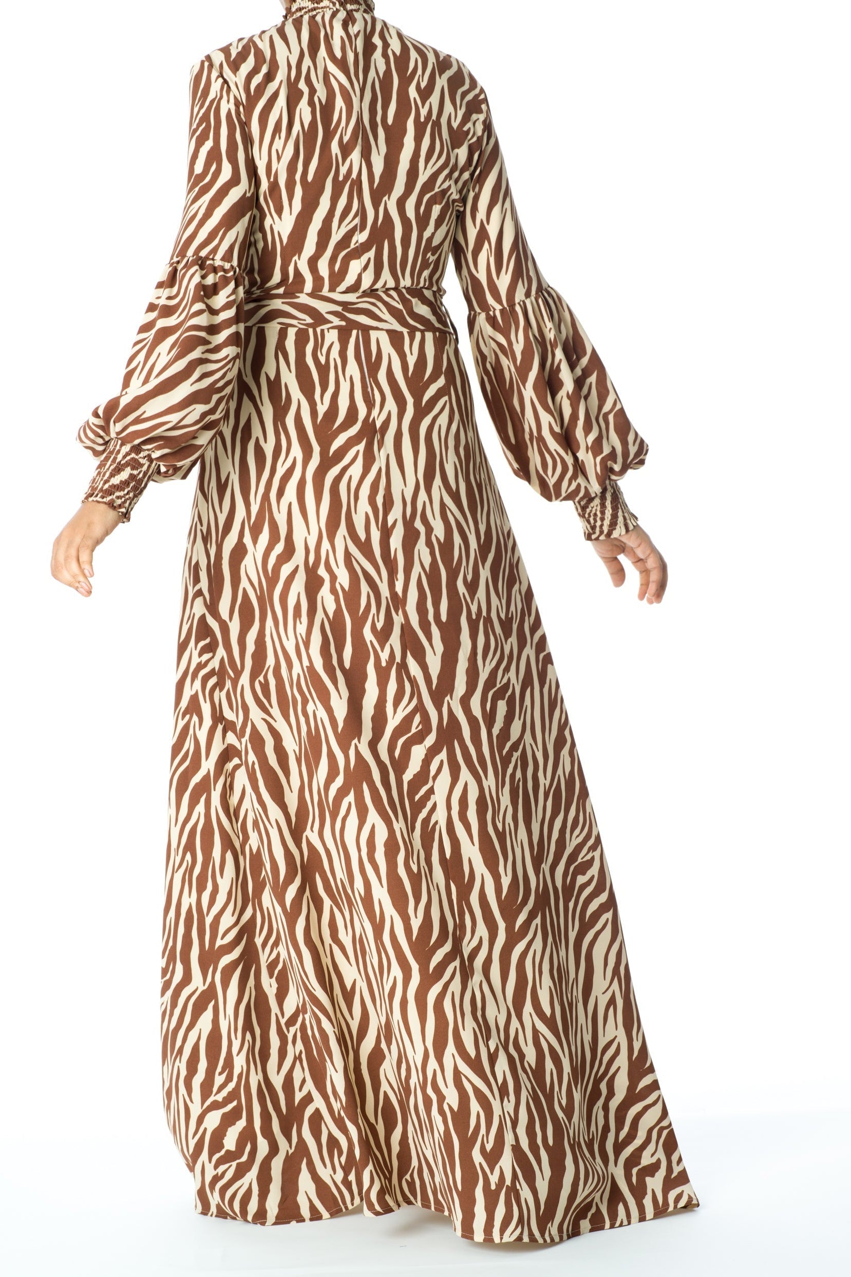 Wild Zebra Print maxi dress Kabayare