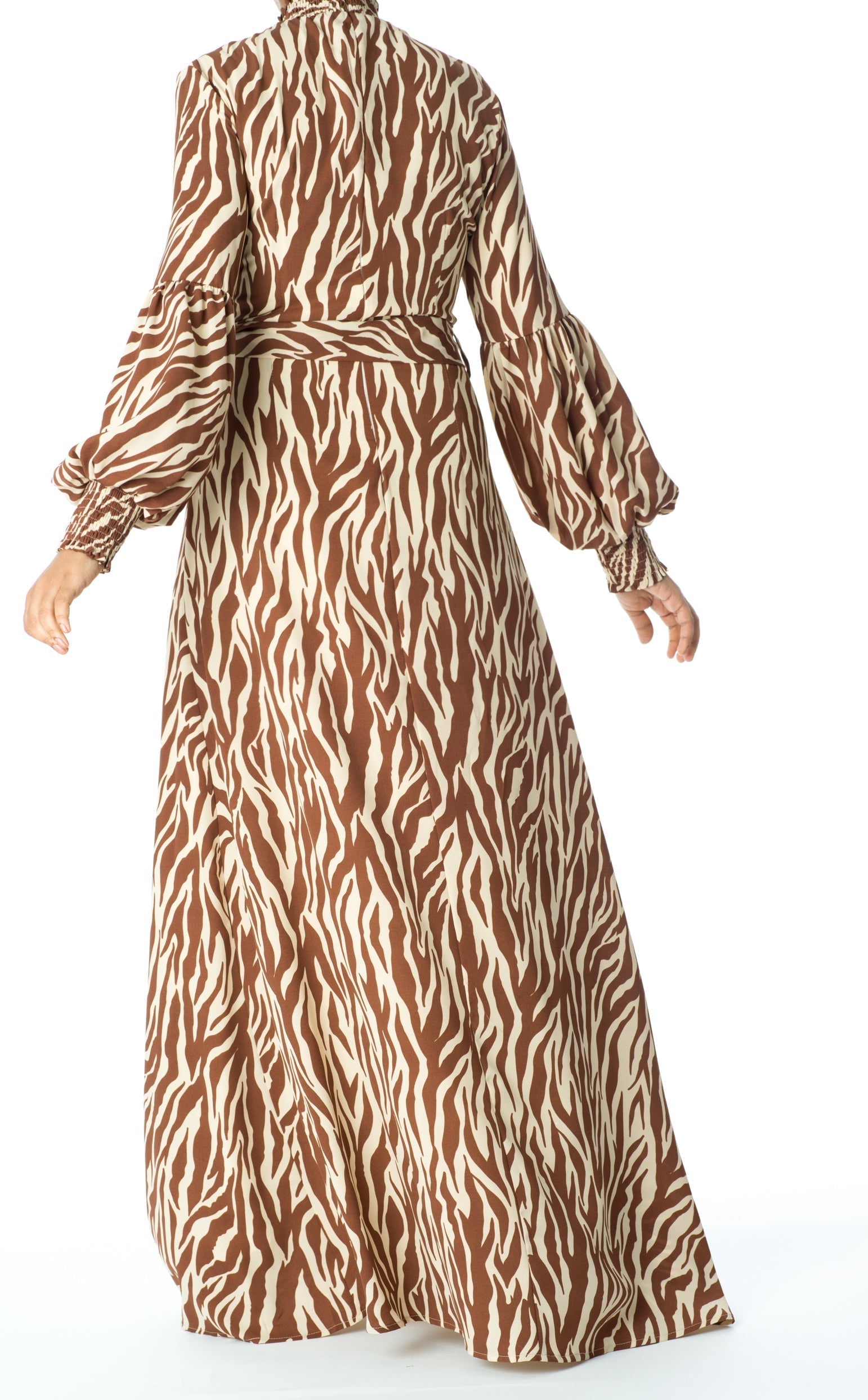 Wild Zebra Print maxi dress Kabayare