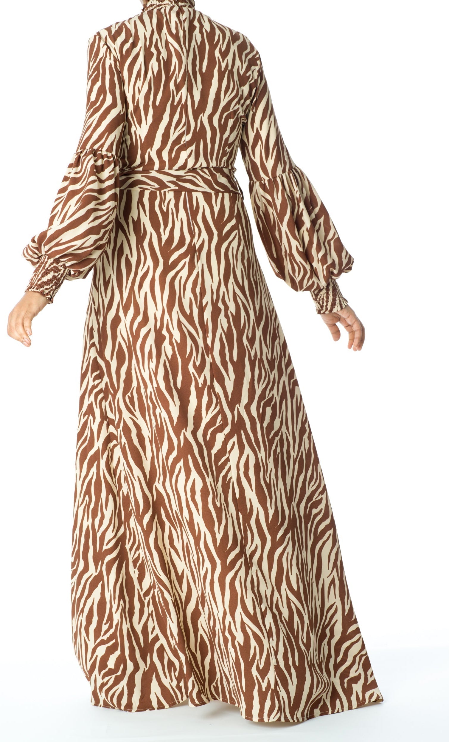 Wild Zebra Print maxi dress Kabayare