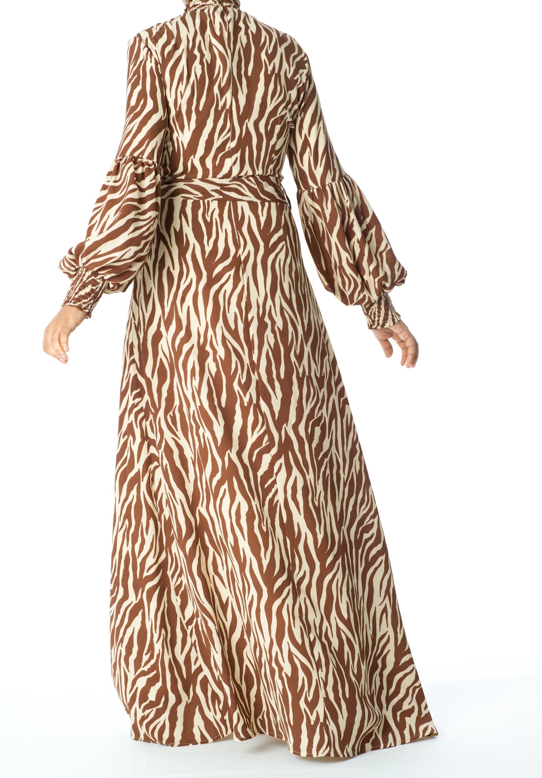Wild Zebra Print maxi dress Kabayare
