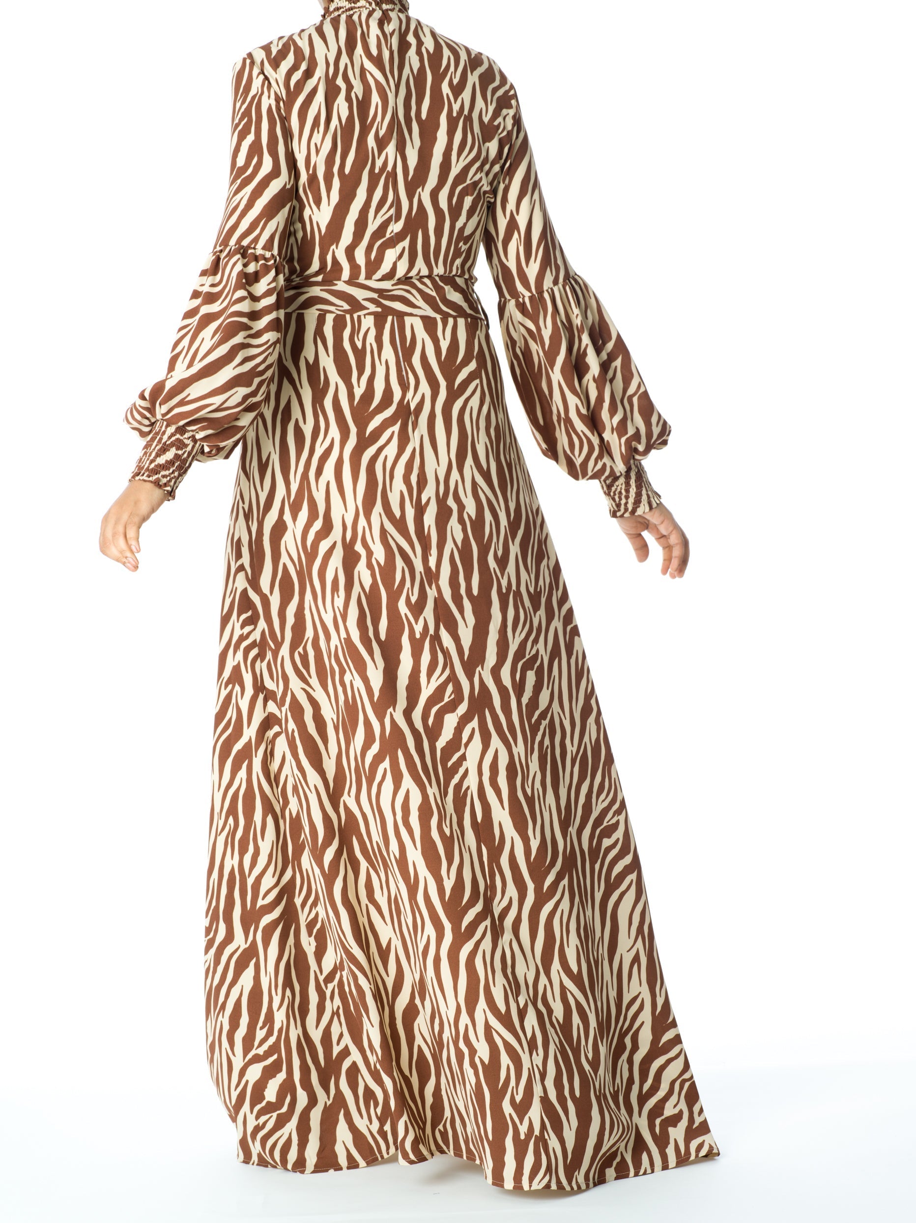 Wild Zebra Print maxi dress Kabayare