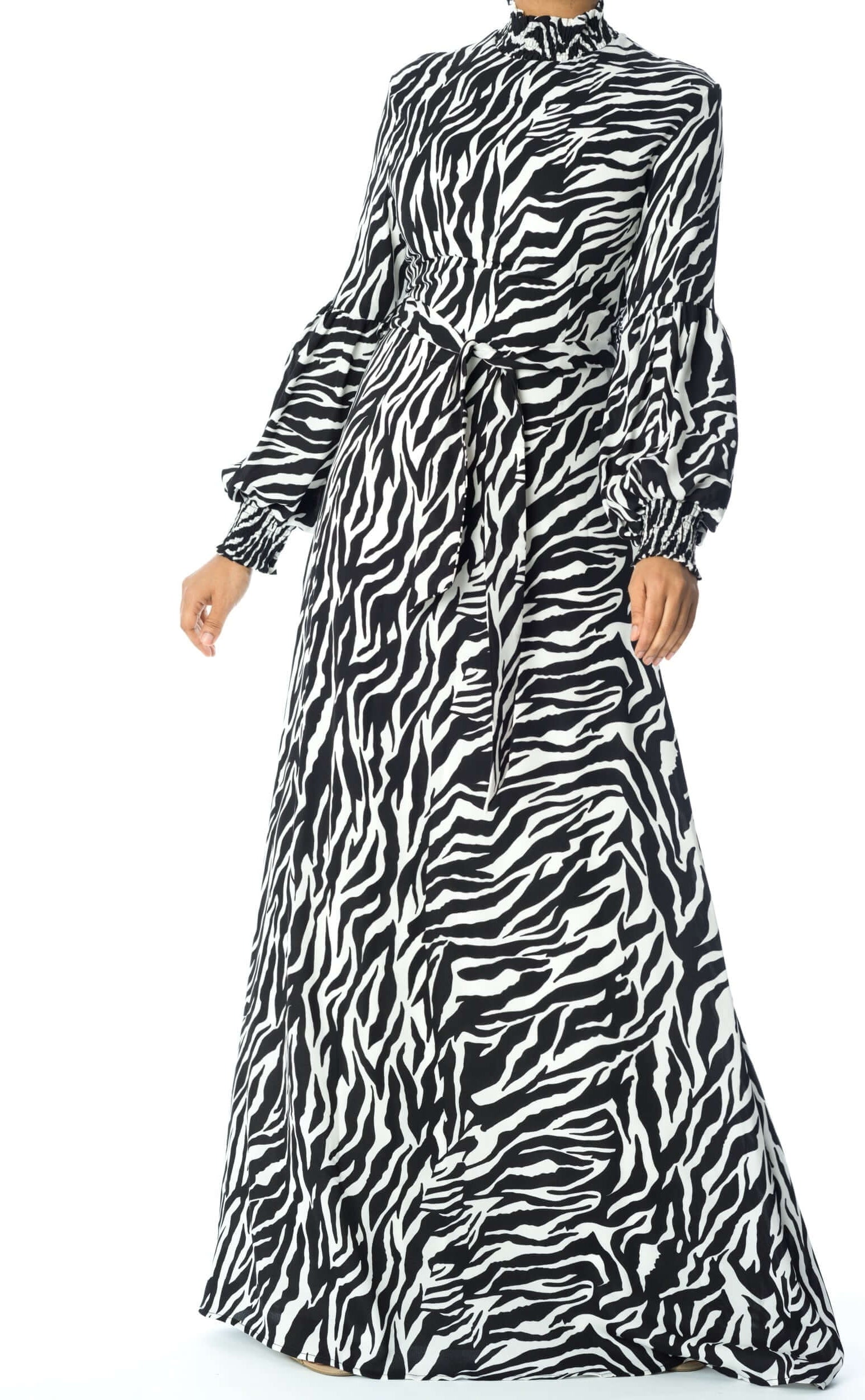 Wild Zebra Print maxi dress Kabayare