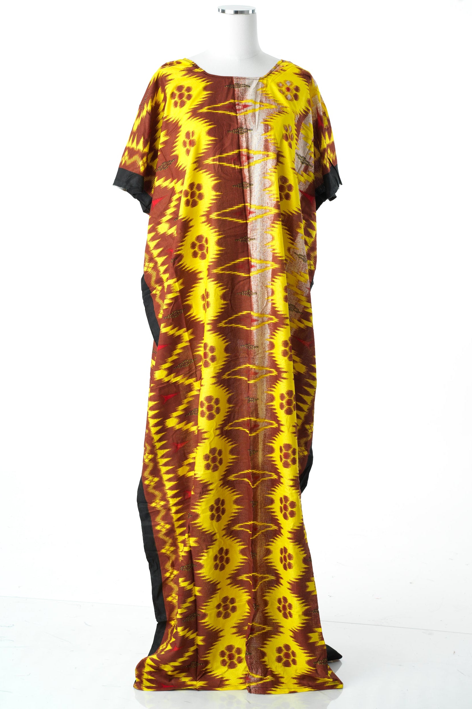 yellow macawis print bati dress Kabayare
