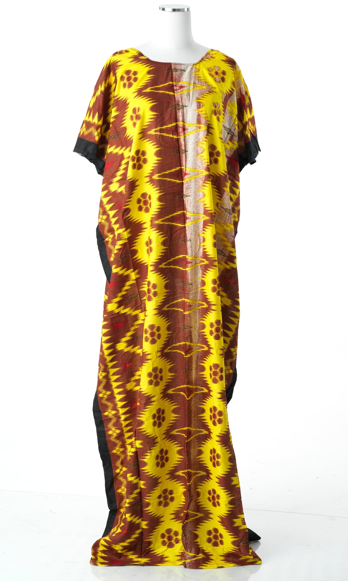 yellow macawis print bati dress Kabayare