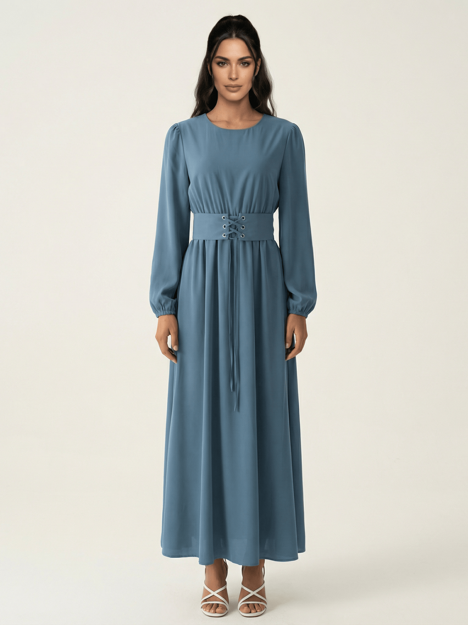 Yusra Elegant Edgy Maxi Dress Kabayare