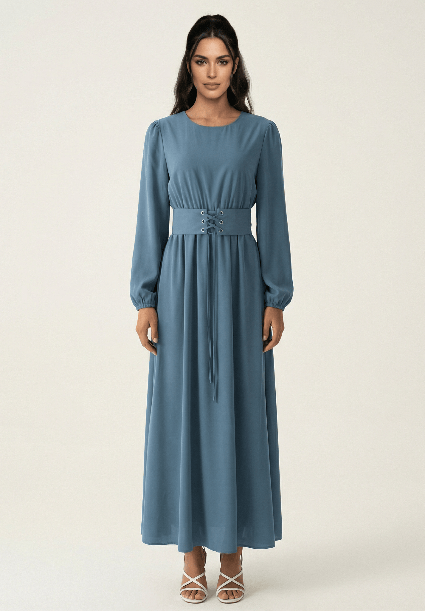 Yusra Elegant Edgy Maxi Dress Kabayare