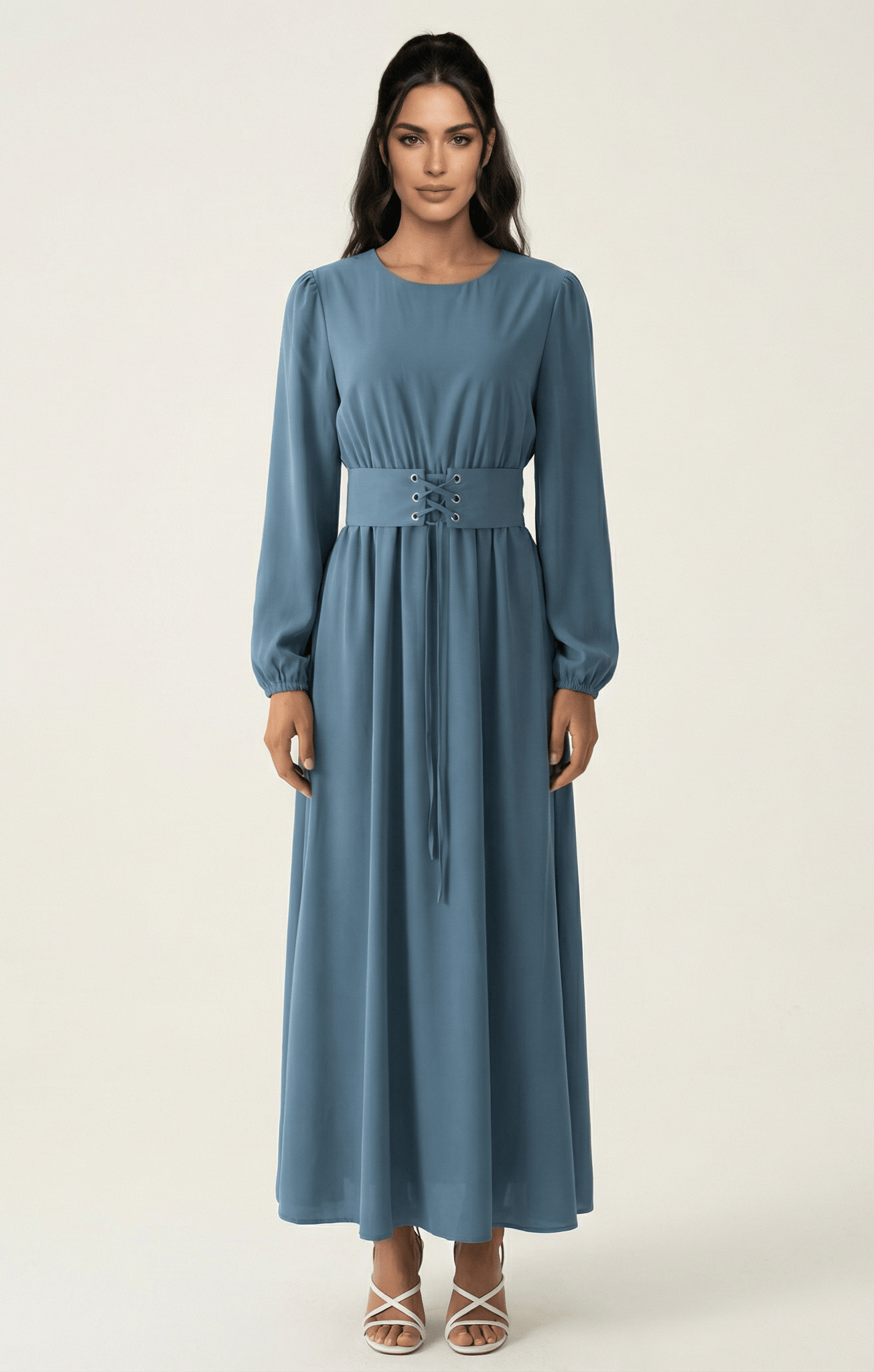 Yusra Elegant Edgy Maxi Dress Kabayare