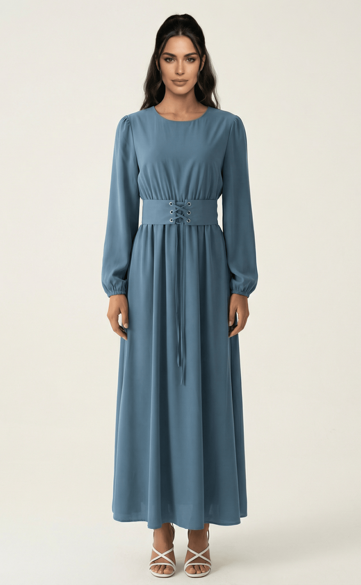 Yusra Elegant Edgy Maxi Dress Kabayare