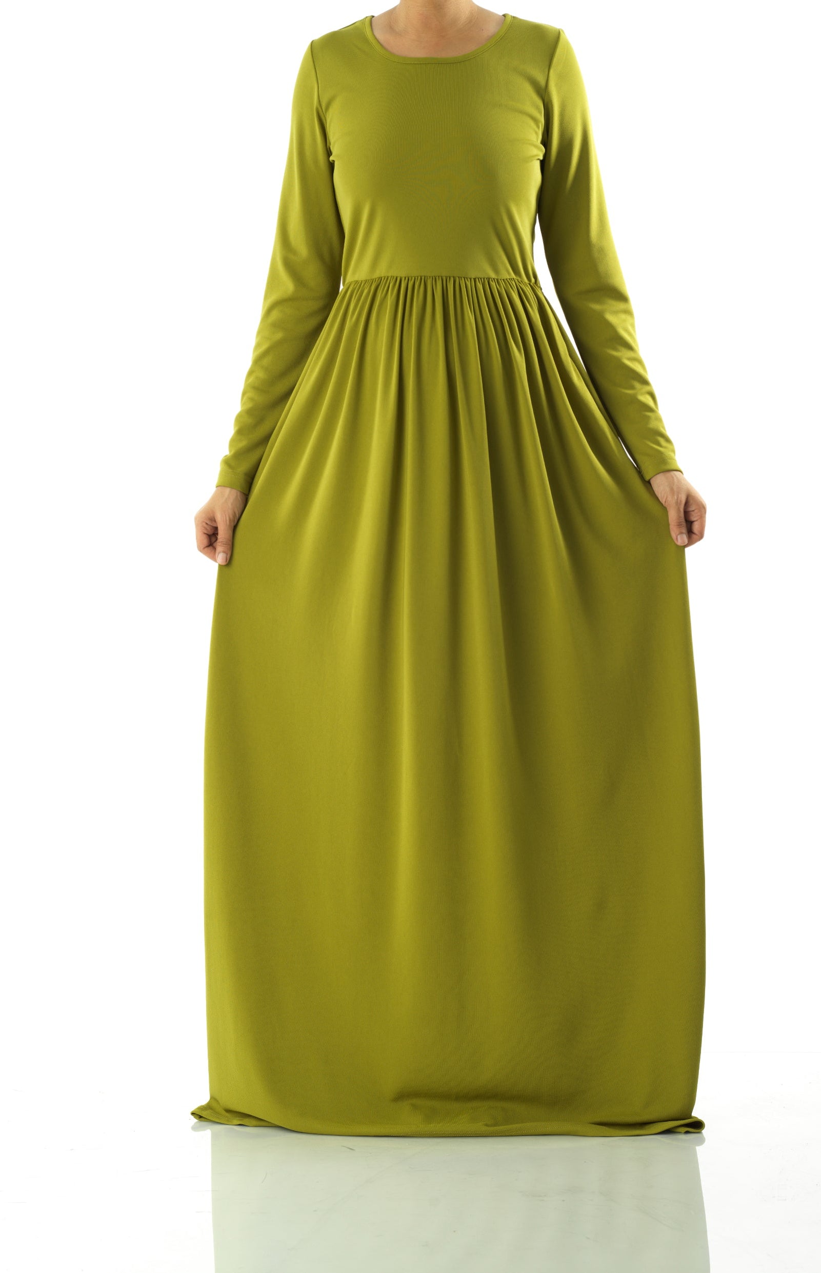 Zaytoon original Milk Silk Maxi Dress Kabayare